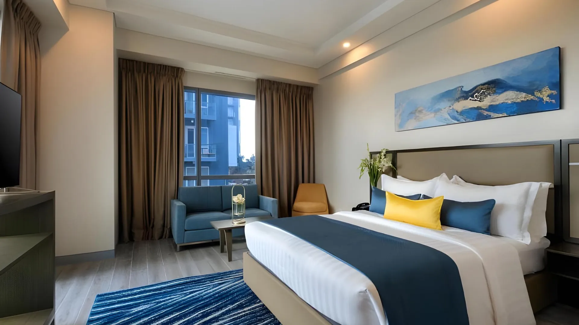 세부 사보이 호텔 막탄 세부 뉴타운 비치 근처 4성급 호텔 전망