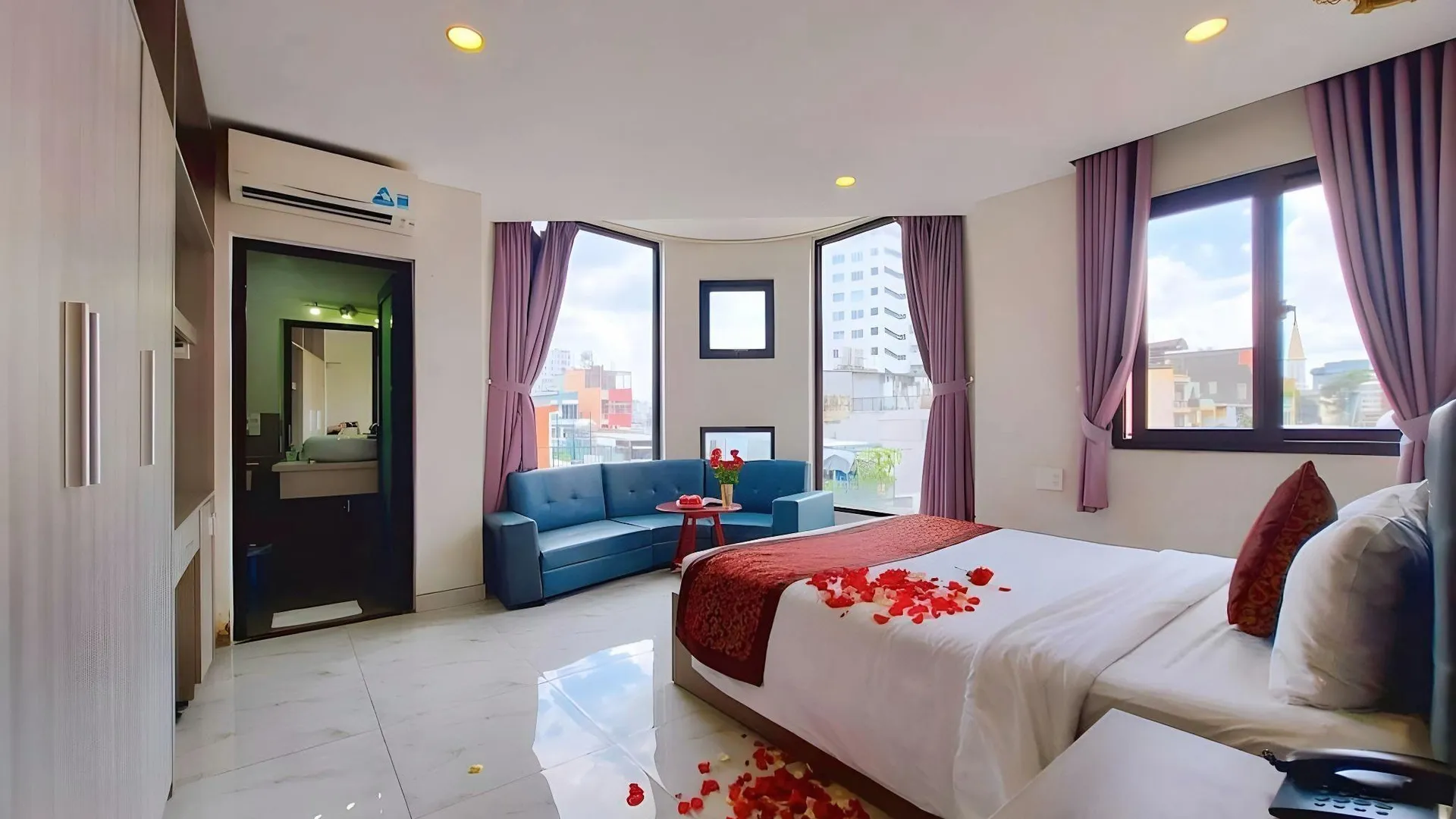 호치민 그린 스타 호텔 3성급 호텔 전망