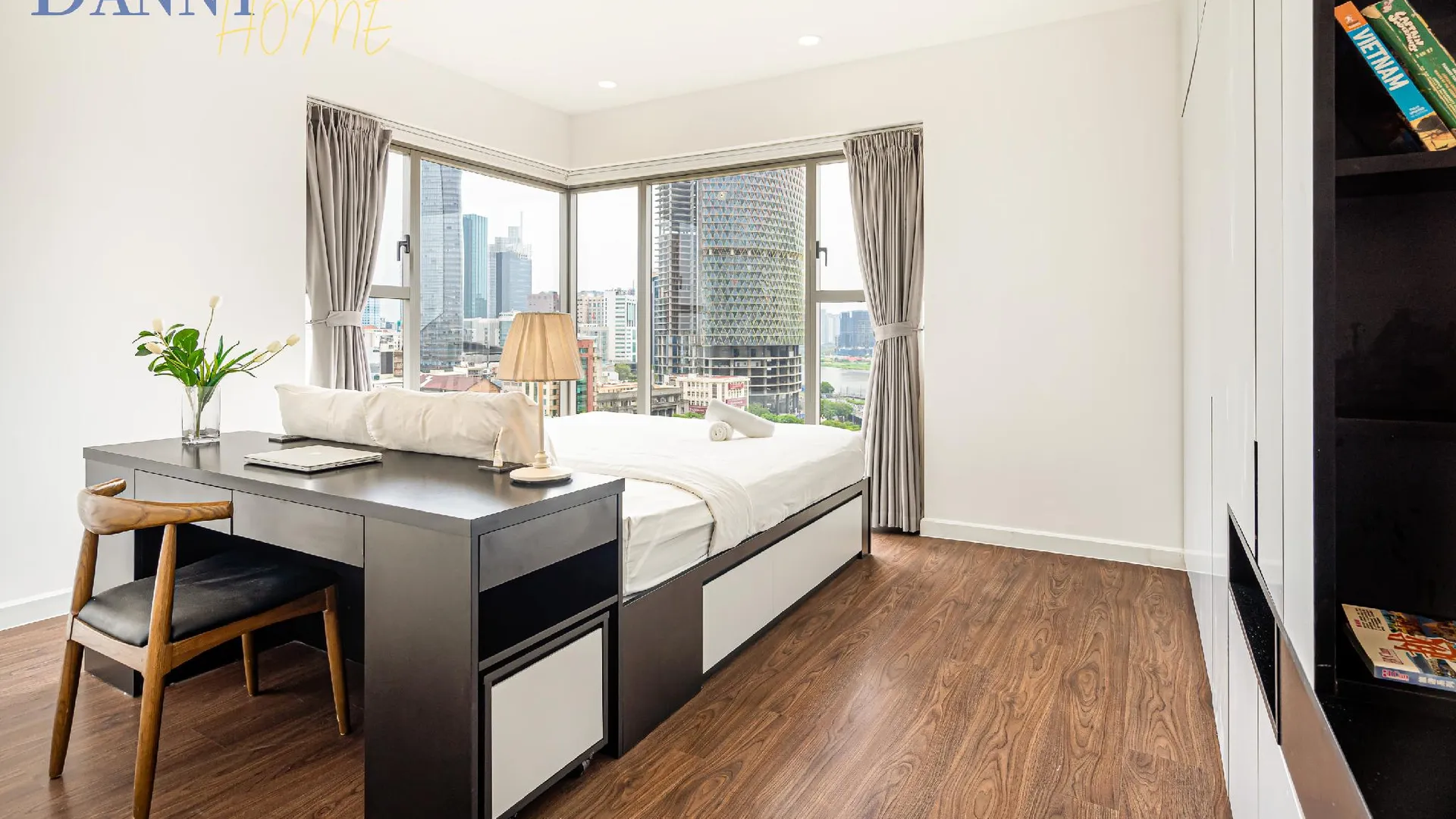 호치민 4군의 프라이빗 하우스 (130m², 침실 3개, 프라이빗 욕실 2개) 3성급 싱글룸 스위트룸