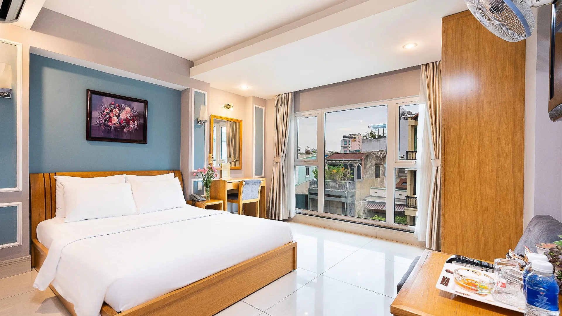 호치민 럭키 스타 호텔 146 응우옌 짜이 3성급 호텔 객실