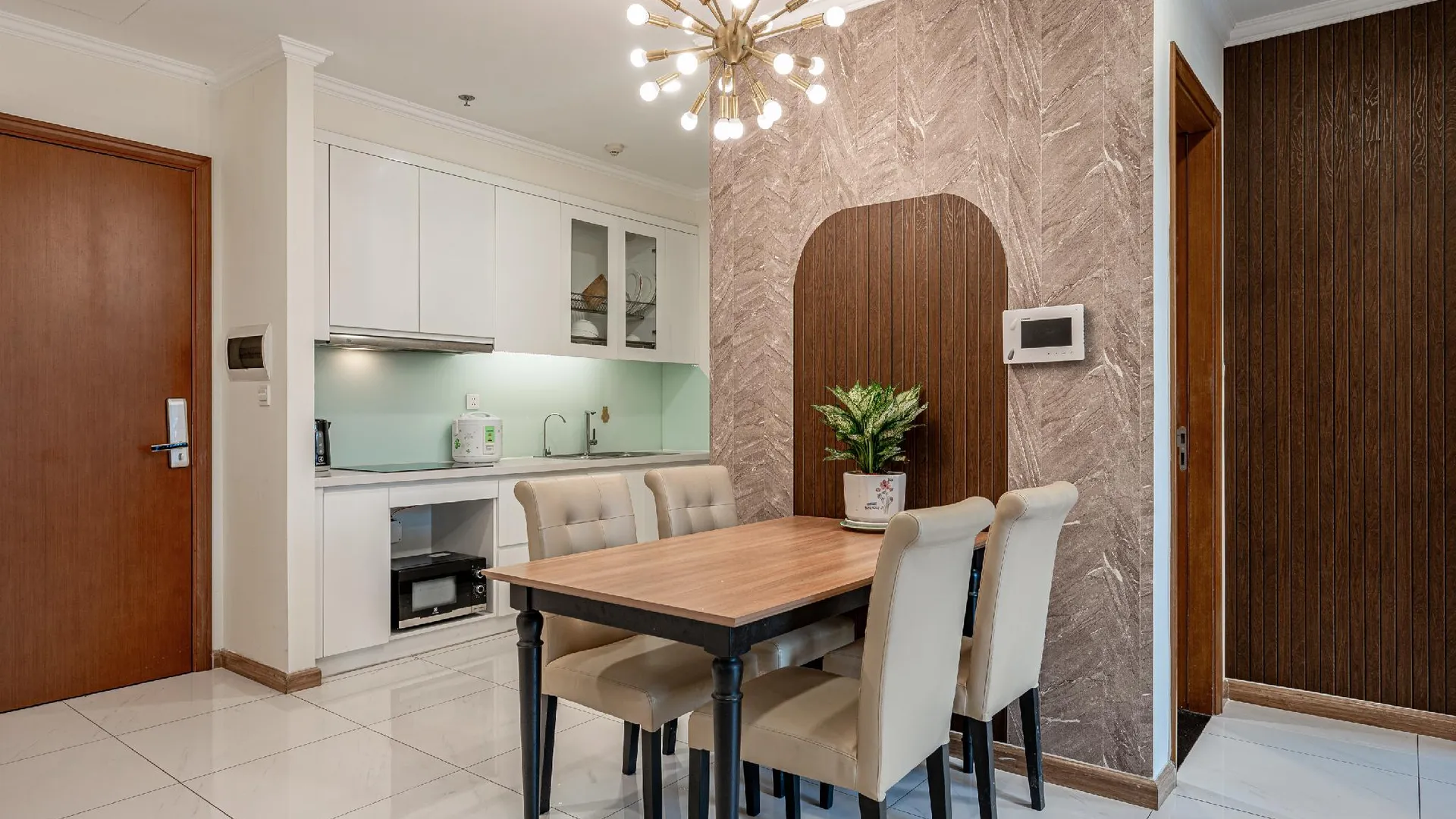 호치민 빈탄의 아파트먼트 (55m², 침실 1개, 프라이빗 욕실 1개) 4성급 싱글룸 객실