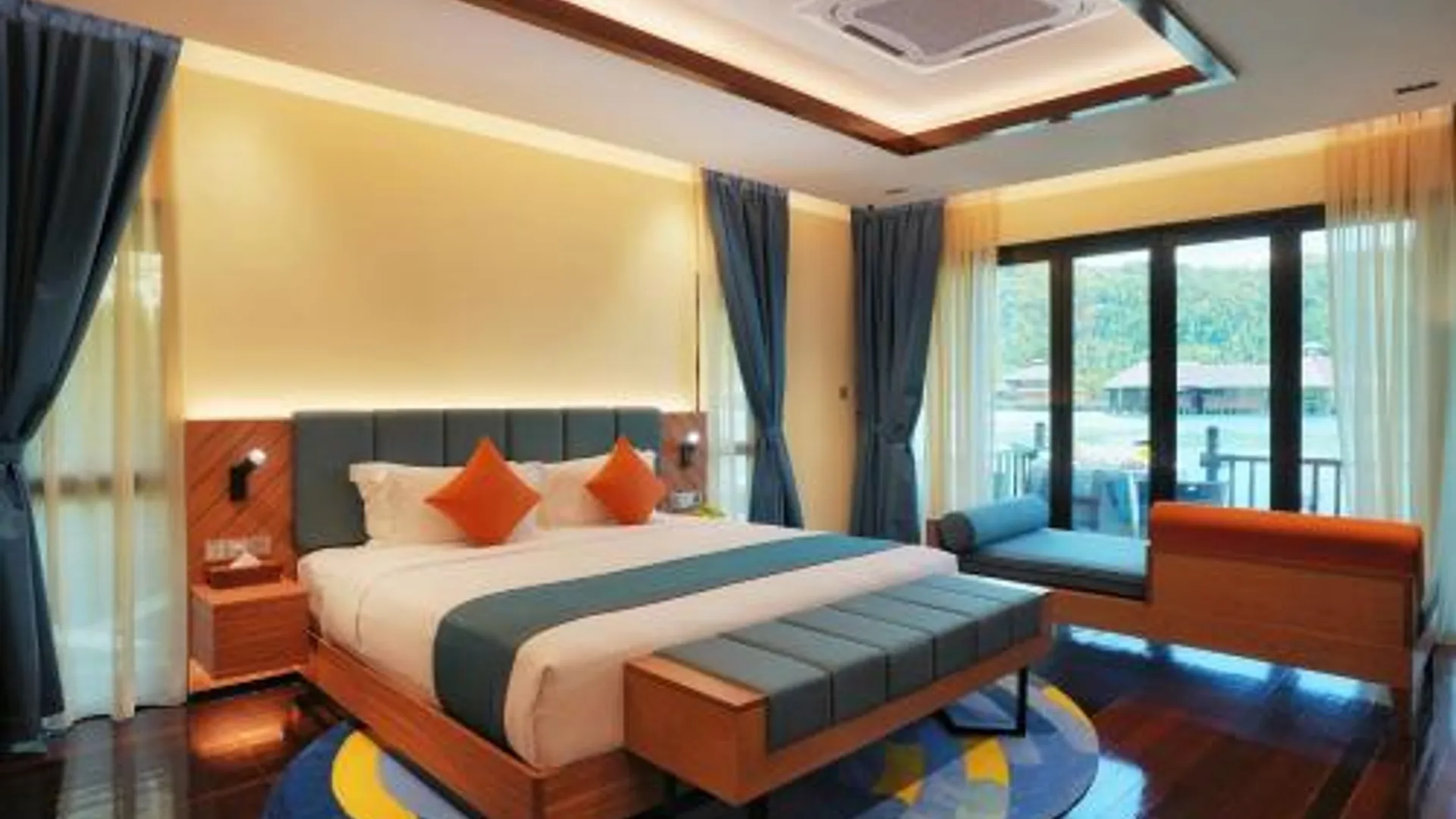 코타키나발루 가야나 마린 리조트 5성급 호텔 전망