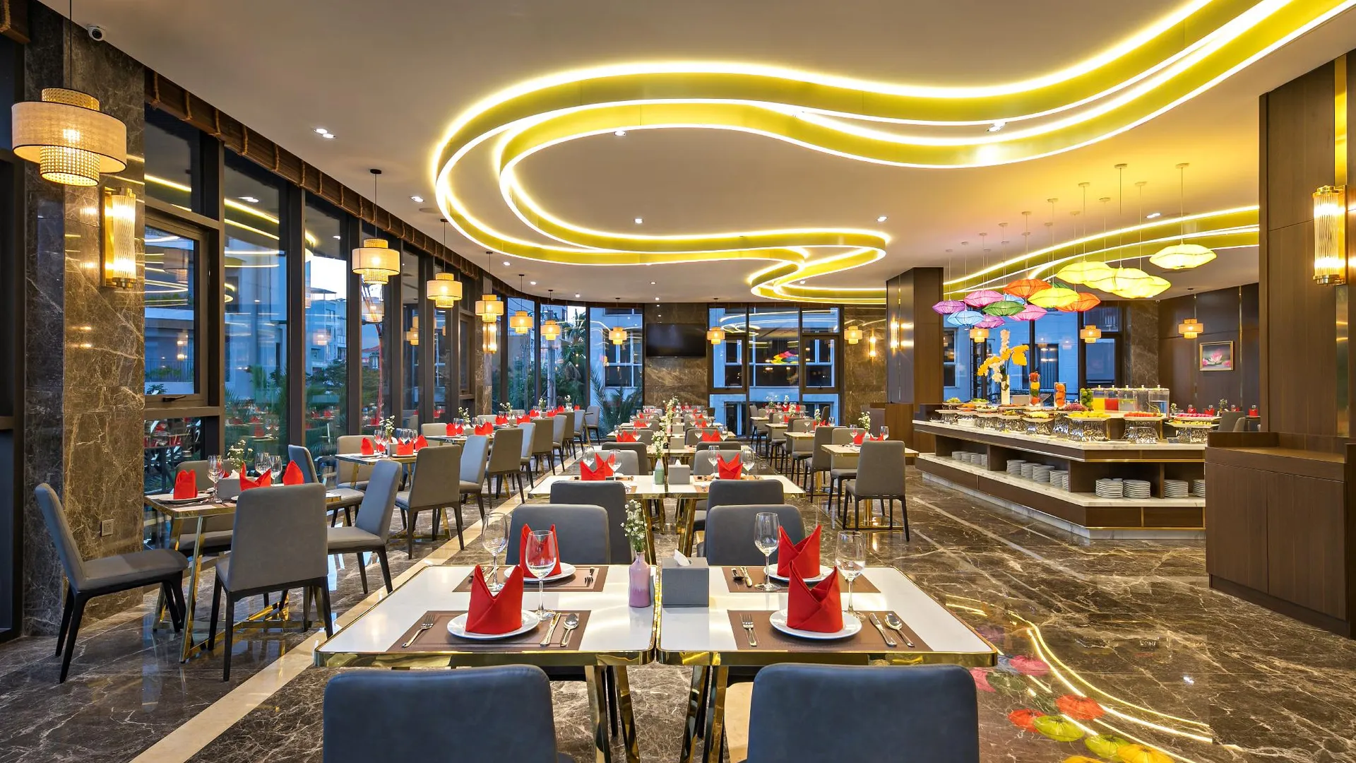 다낭 골든 로터스 그랜드 다낭 4성급 호텔 레스토랑