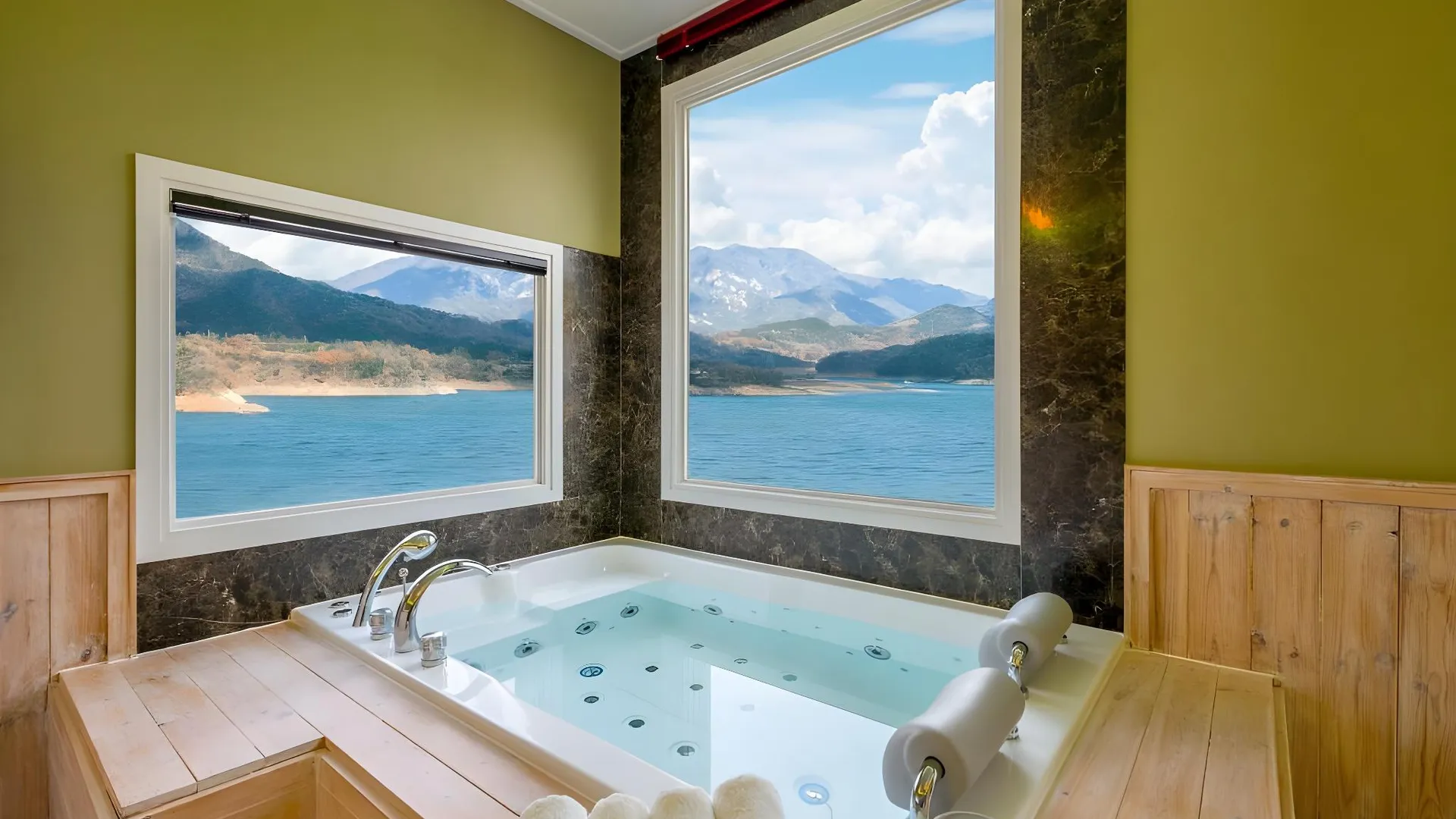 제천 호수 일출 펜션 2성급 게스트하우스 레스토랑