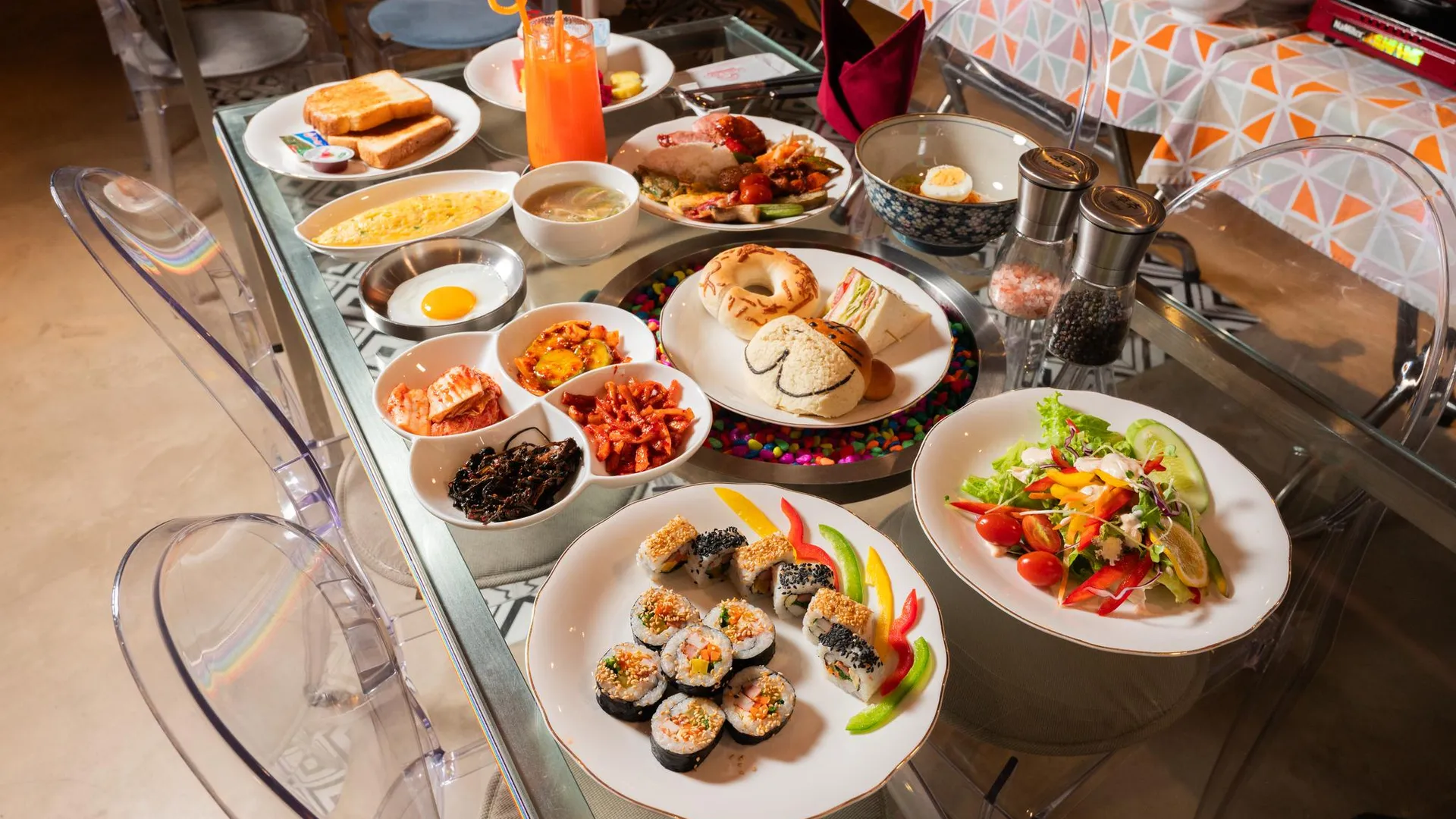 호치민 더 스타 호텔 2 - 푸미흥 호치민 - 코리안 뷔페 조식 2성급 호텔 전망