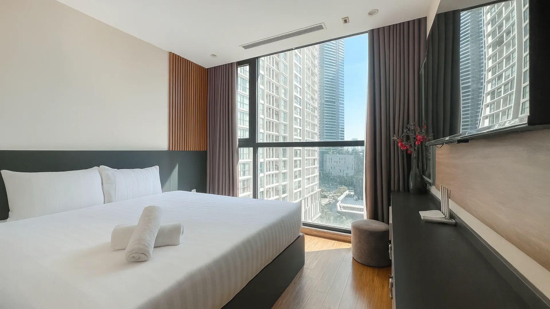 하노이 미딘의 아파트먼트 (72m², 침실 2개, 프라이빗 욕실 2개) 4성급 싱글룸 스위트룸