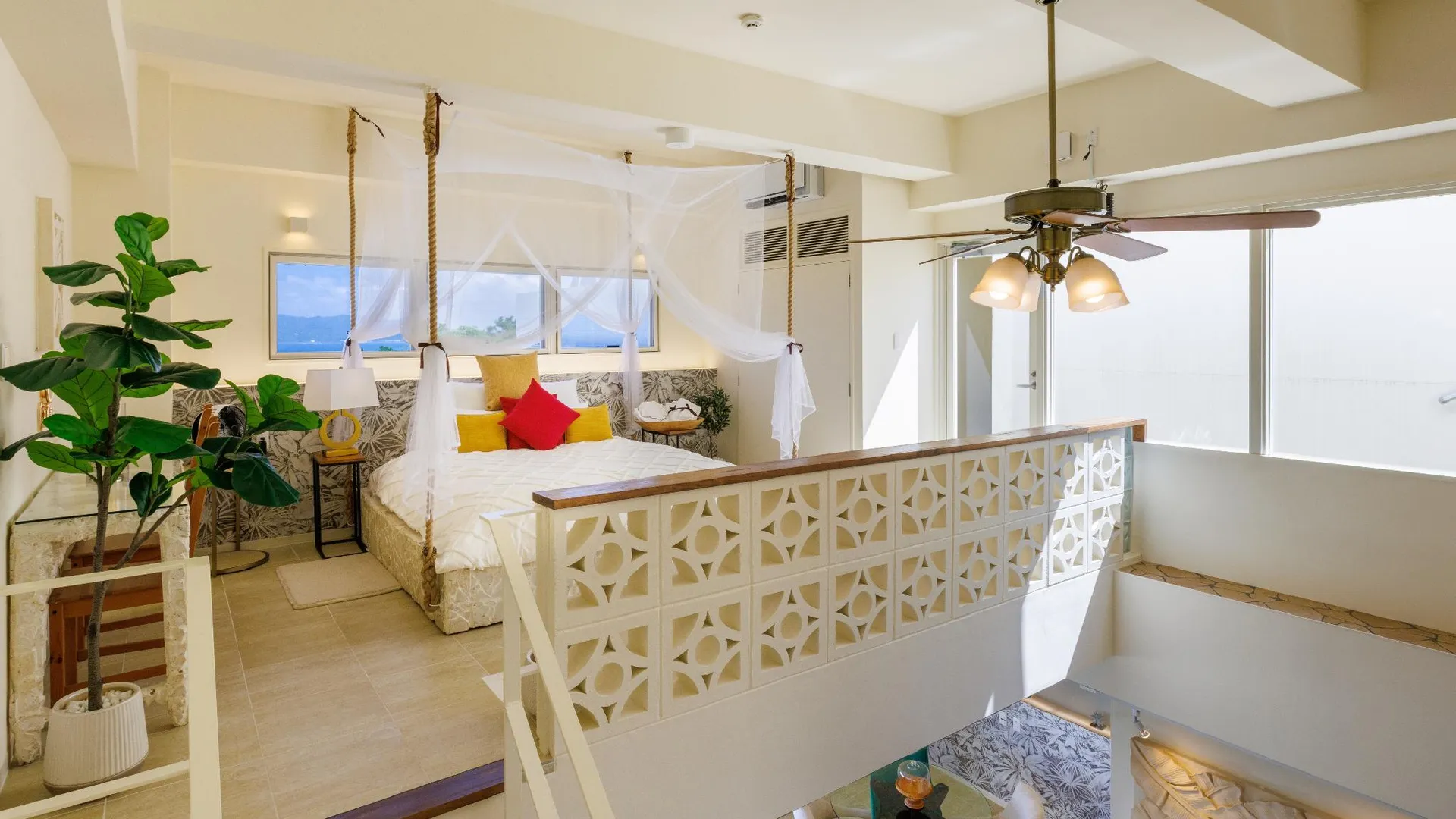 오키나와 본섬 리조트 빌라 카푸카 코우리지마 5성급 호텔 로비