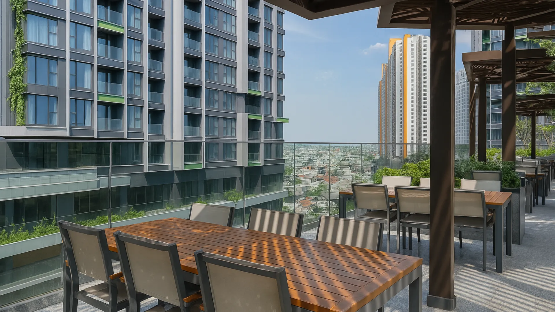 호치민 럭셔리 루미에르 리버사이드 어반 아파트먼트 5성급 호텔 외관