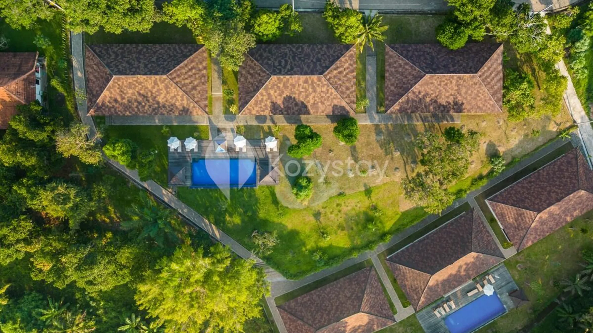 발리 짱구의 빌라 (185m², 침실 2개, 프라이빗 욕실 2개) 4성급 싱글룸 수영장