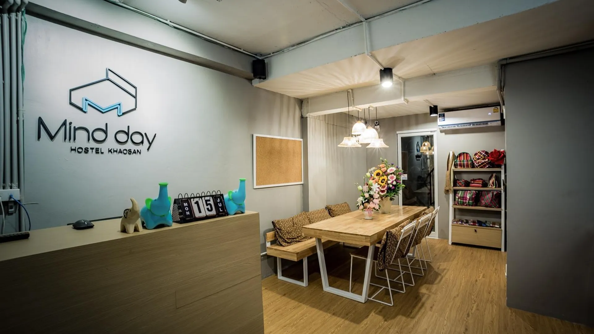 방콕 마인드 데이 호스텔 카오산 1성급 호텔 로비