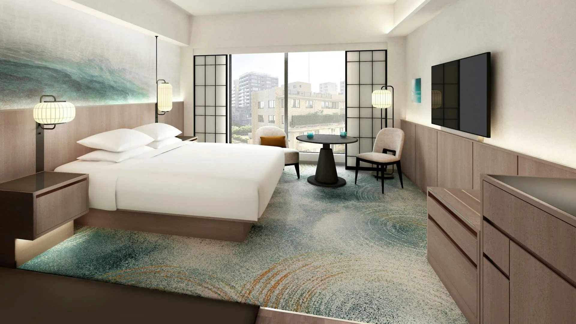 도쿄 / 동경 쉐라톤 미야코 호텔 도쿄 5성급 호텔 전망