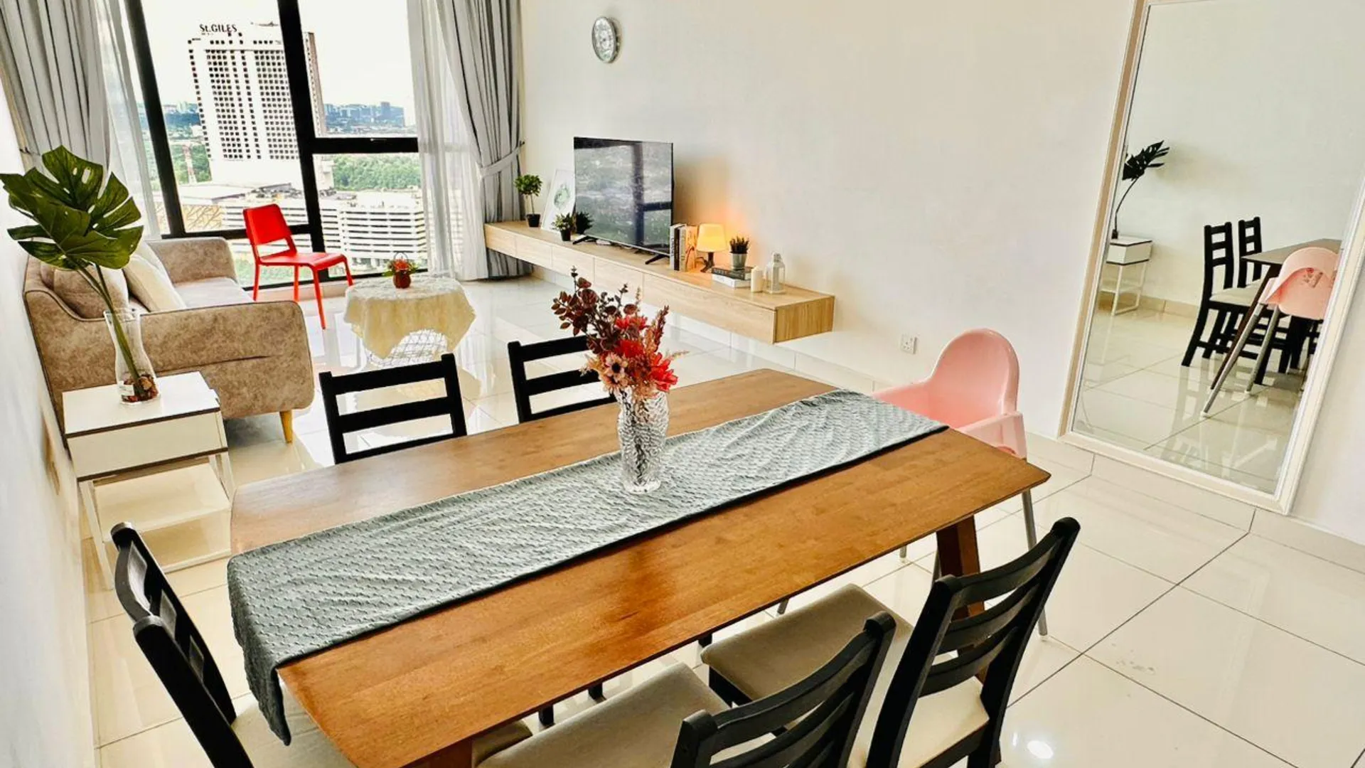 조호바루 / 조호르바루 수투랑바루의 아파트먼트 (110m², 침실 3개, 프라이빗 욕실 2개) 3성급 싱글룸 객실