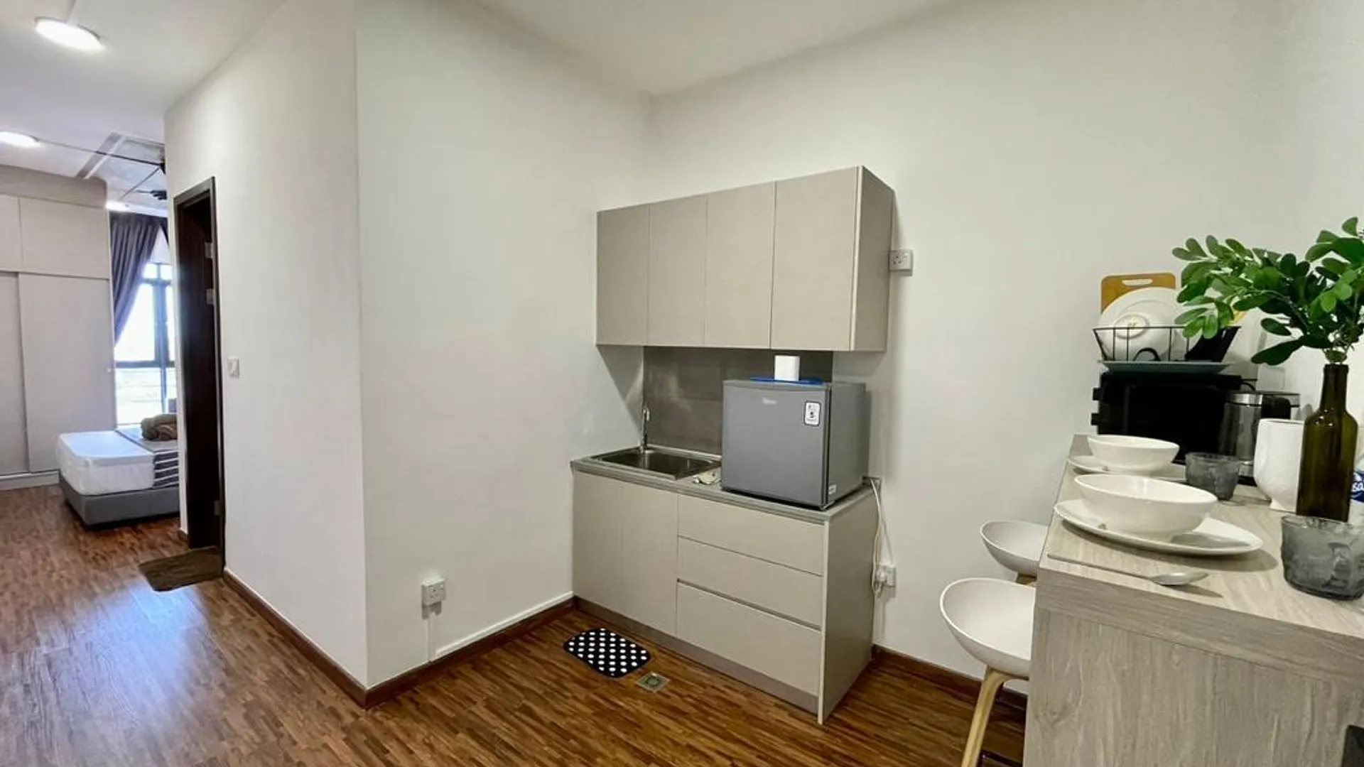 코타키나발루 크파얀의 아파트먼트 (400m², 침실 1개, 프라이빗 욕실 1개) 3성급 싱글룸 로비