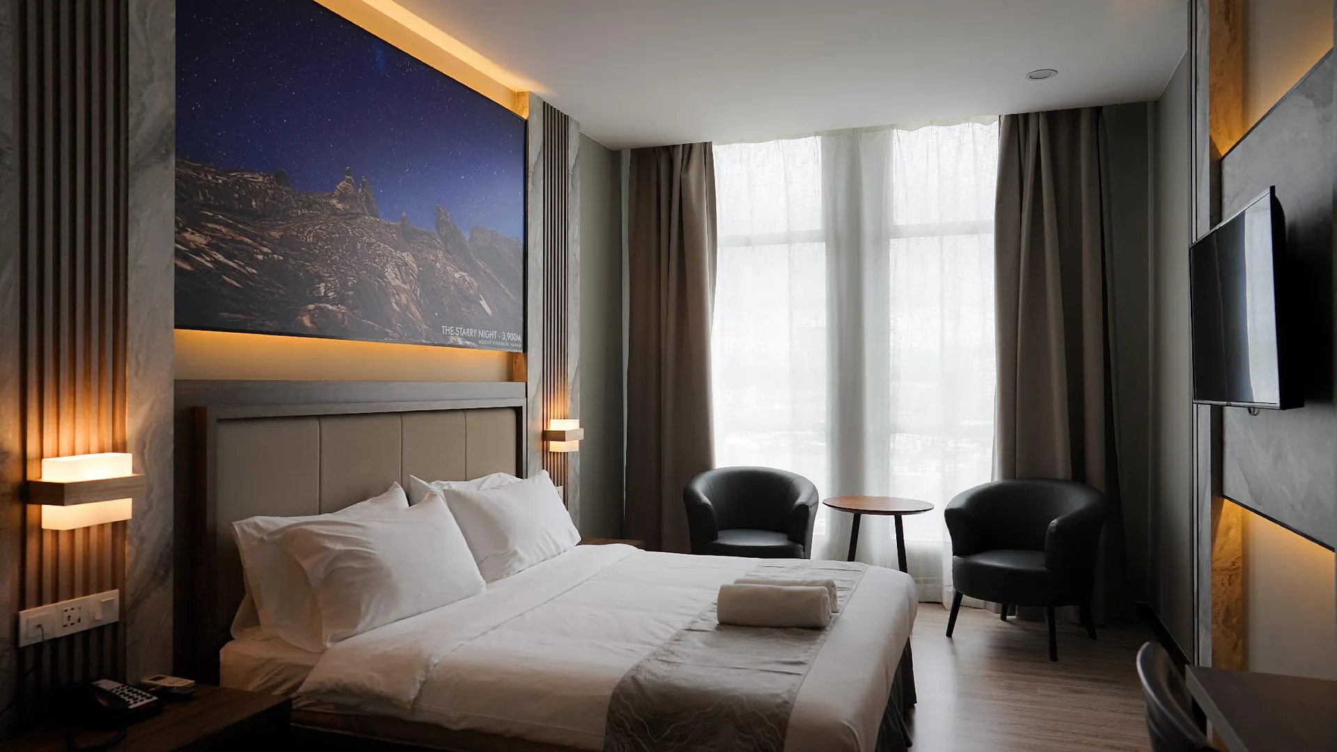 코타키나발루 호텔 17 3성급 호텔 스위트룸