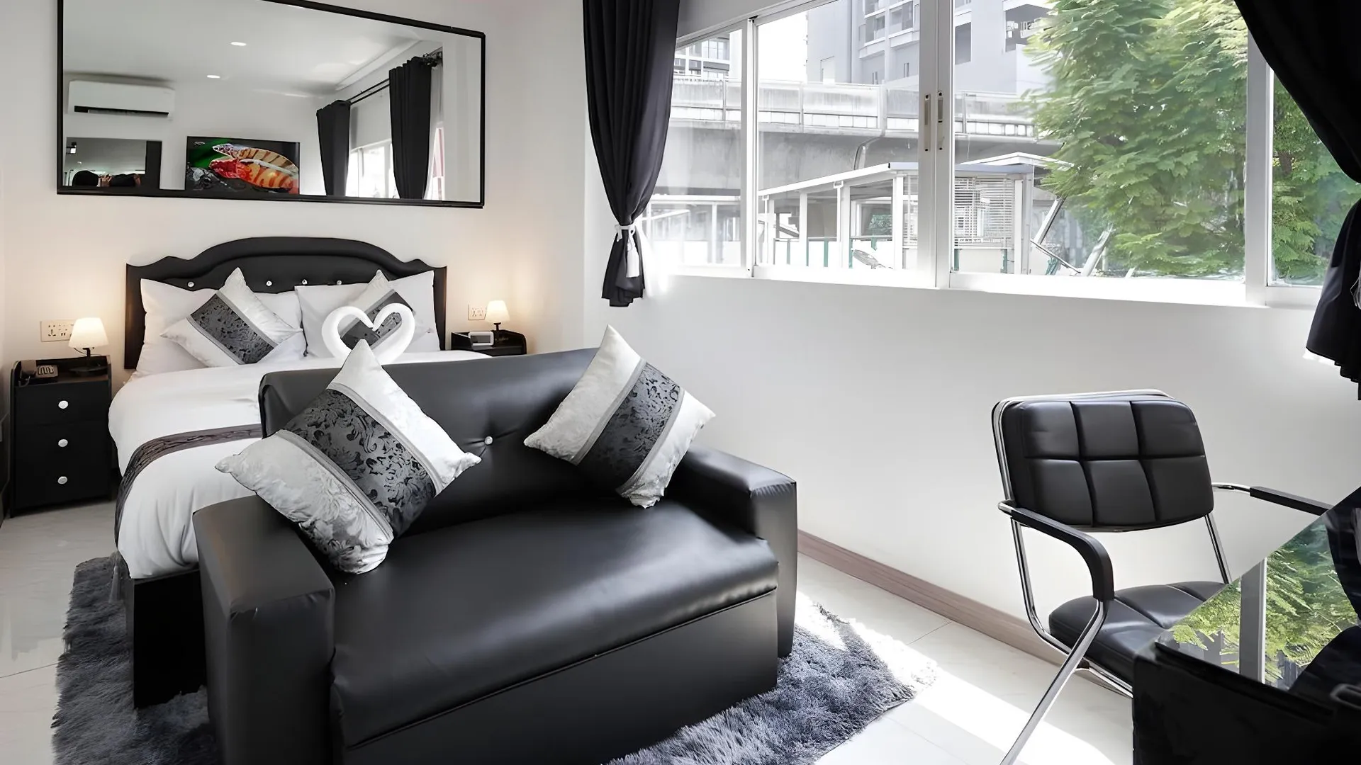 방콕 통로 스위트 호텔 4성급 호텔 스위트룸