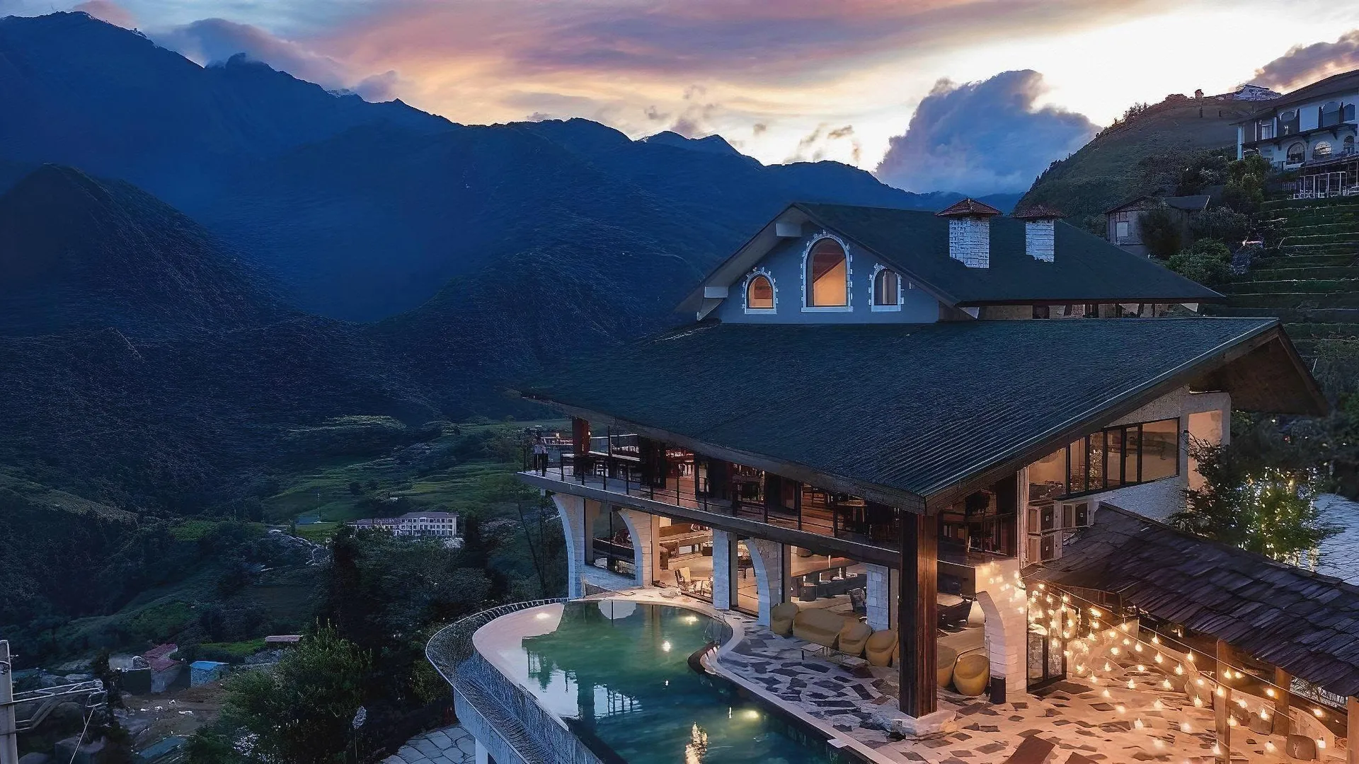 사파 사파 캣캣 힐스 리조트 앤 스파 4성급 호텔 외관