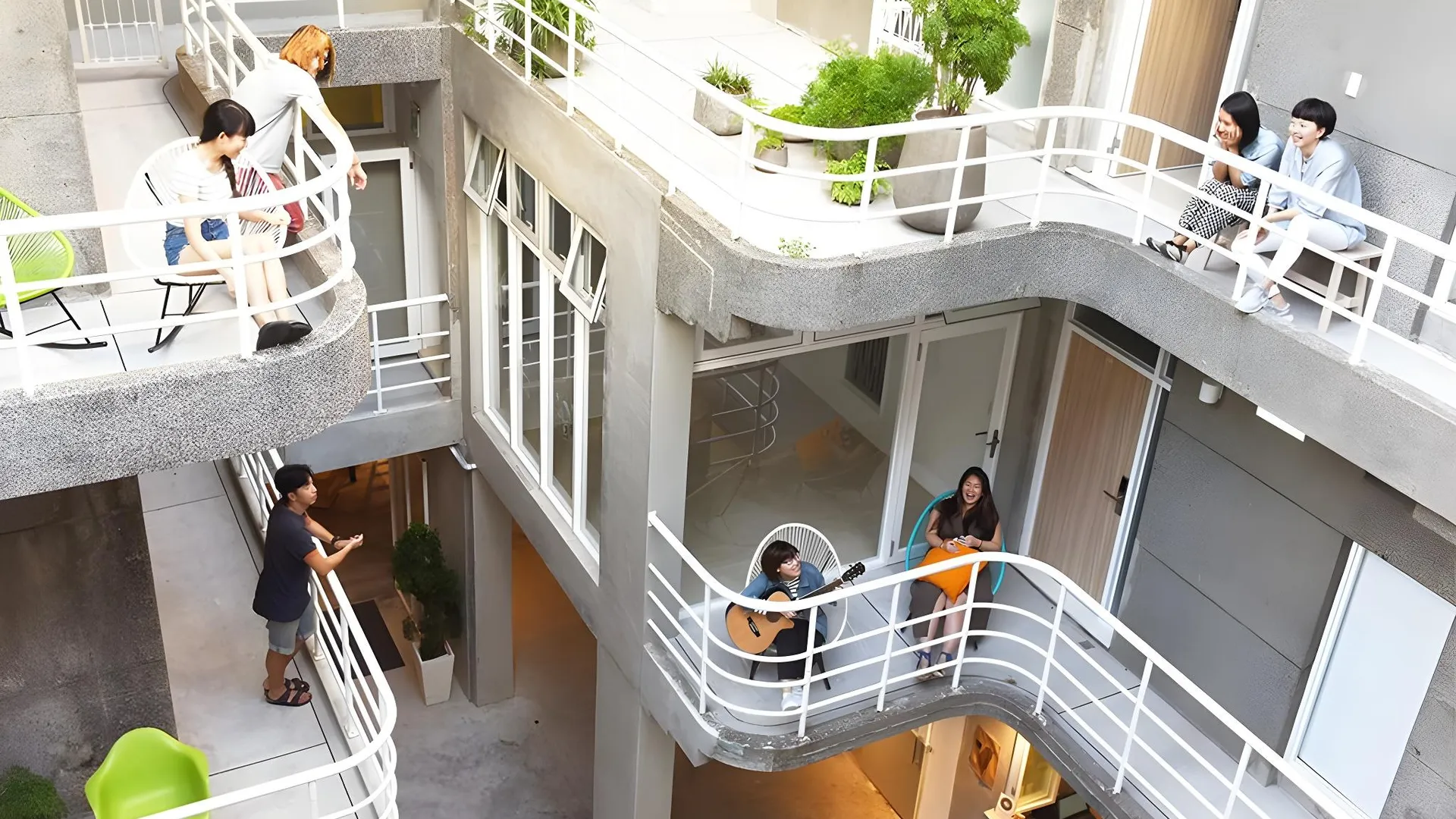 타이베이 아울스테이 플립 플랍 호스텔 가든 3성급 호텔 객실