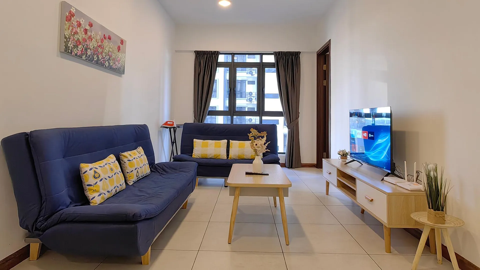 코타키나발루 크파얀의 아파트먼트 (60m², 침실 2개, 프라이빗 욕실 2개) 3성급 싱글룸 객실