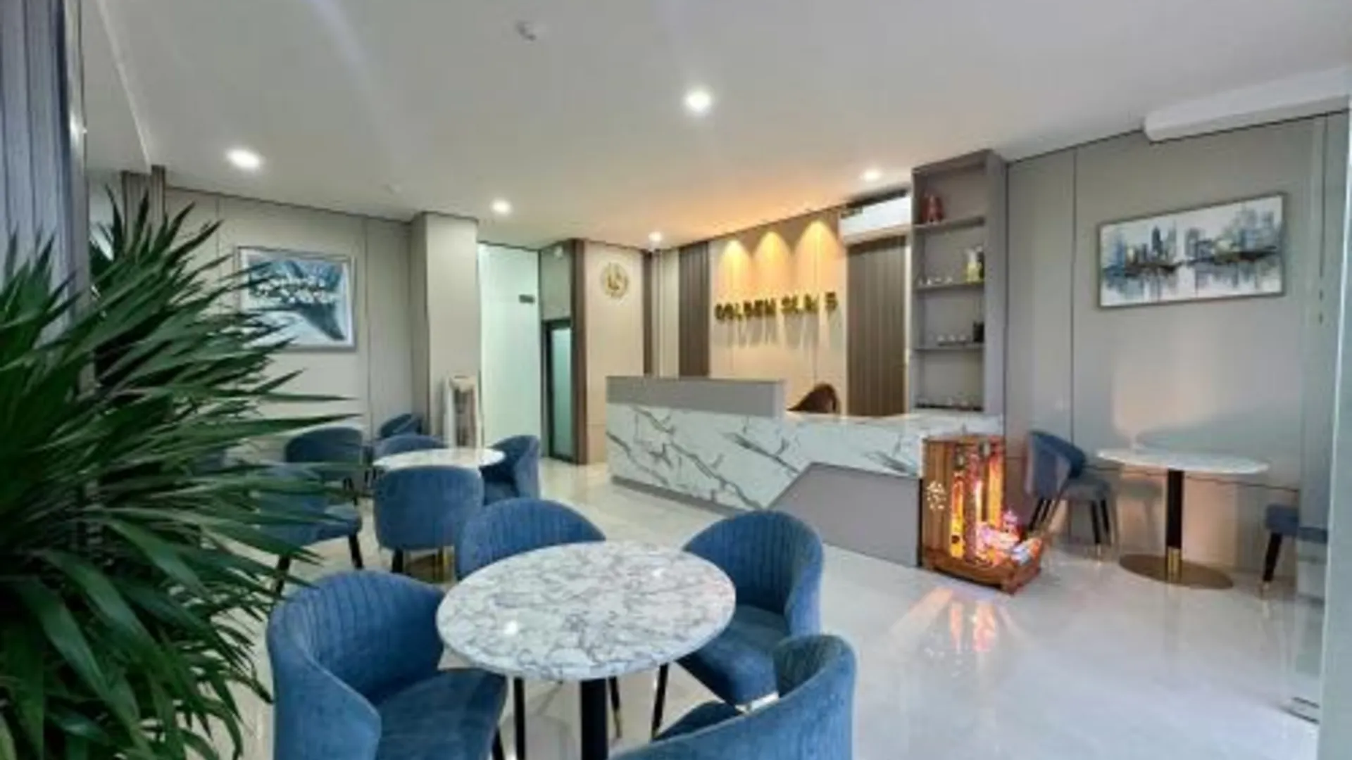 호치민 골든 선 호텔 아파트먼트 5 3성급 호텔 전망