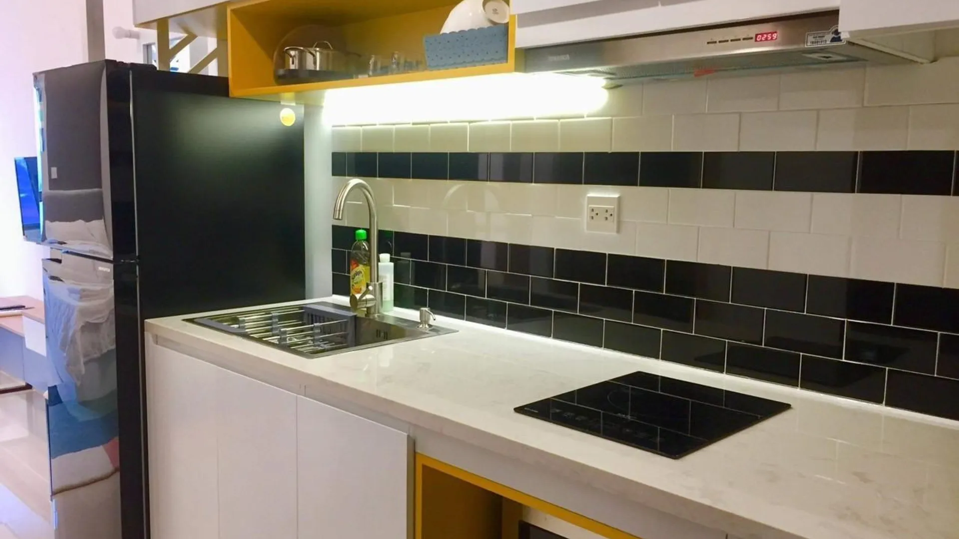 호치민 4군의 아파트먼트 (30m², 침실 1개, 프라이빗 욕실 1개) 4성급 싱글룸 전망