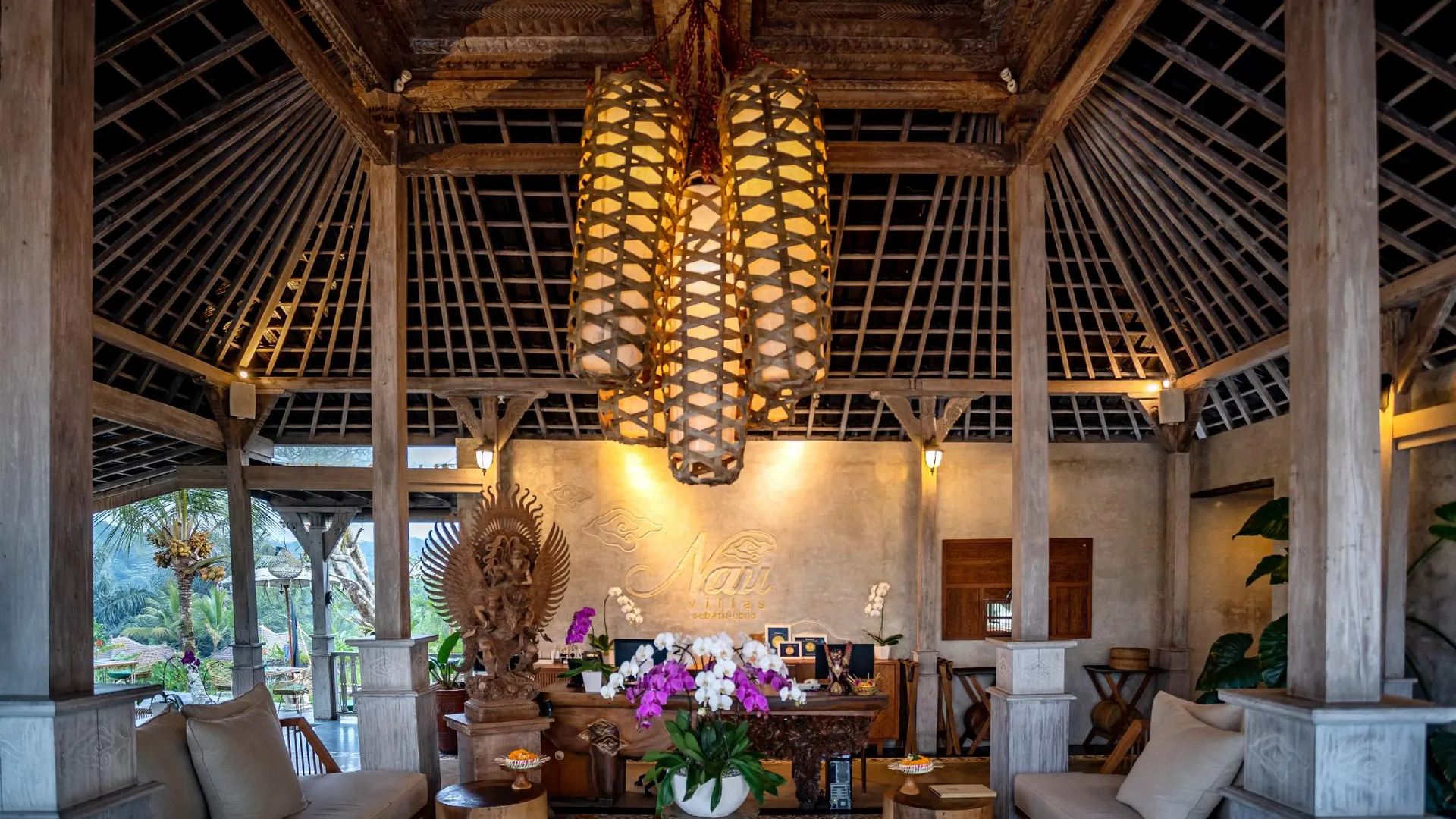 발리 나우 빌라 우붓 4성급 호텔 로비