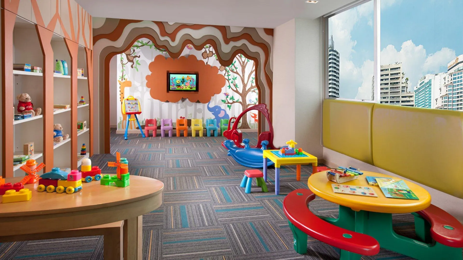 방콕 샤마 레이크뷰 아속 방콕 4성급 호텔 전망