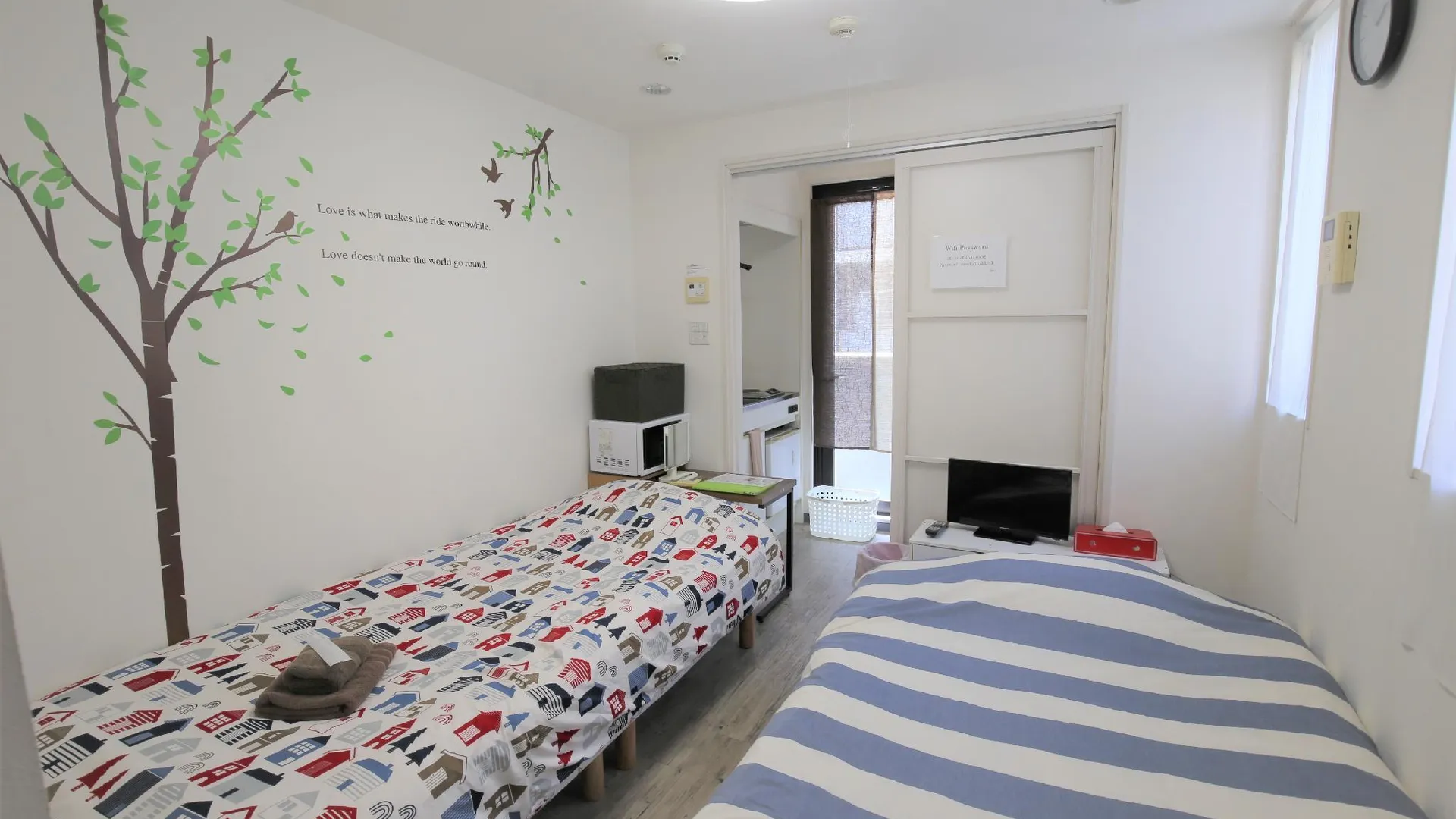 후쿠오카 하카타의 아파트먼트 (15m², 침실 1개, 프라이빗 욕실 1개) 3성급 게스트하우스 객실