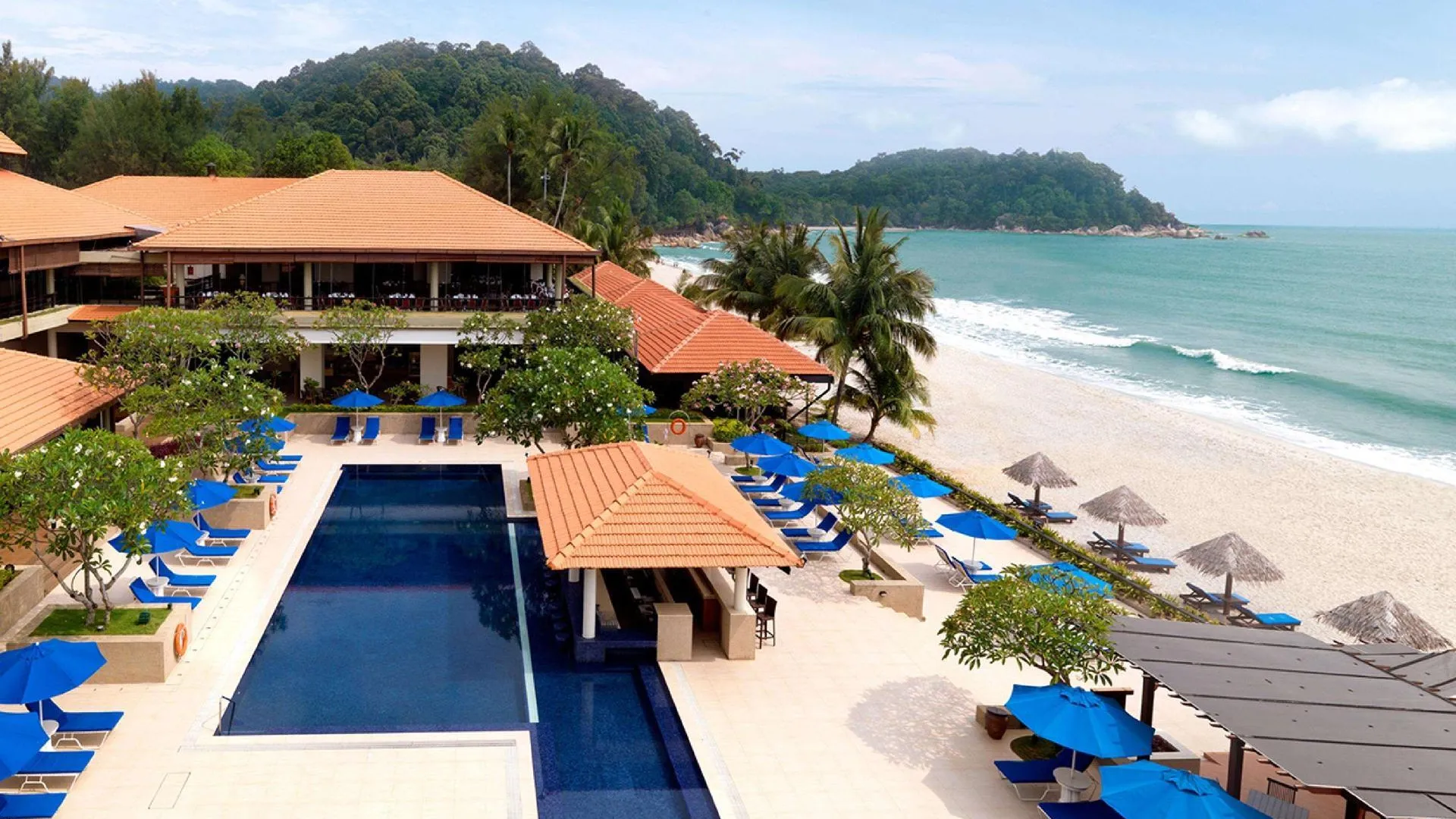 쿠안탄 하얏트 리젠시 쿠안탄 리조트 5성급 호텔 수영장