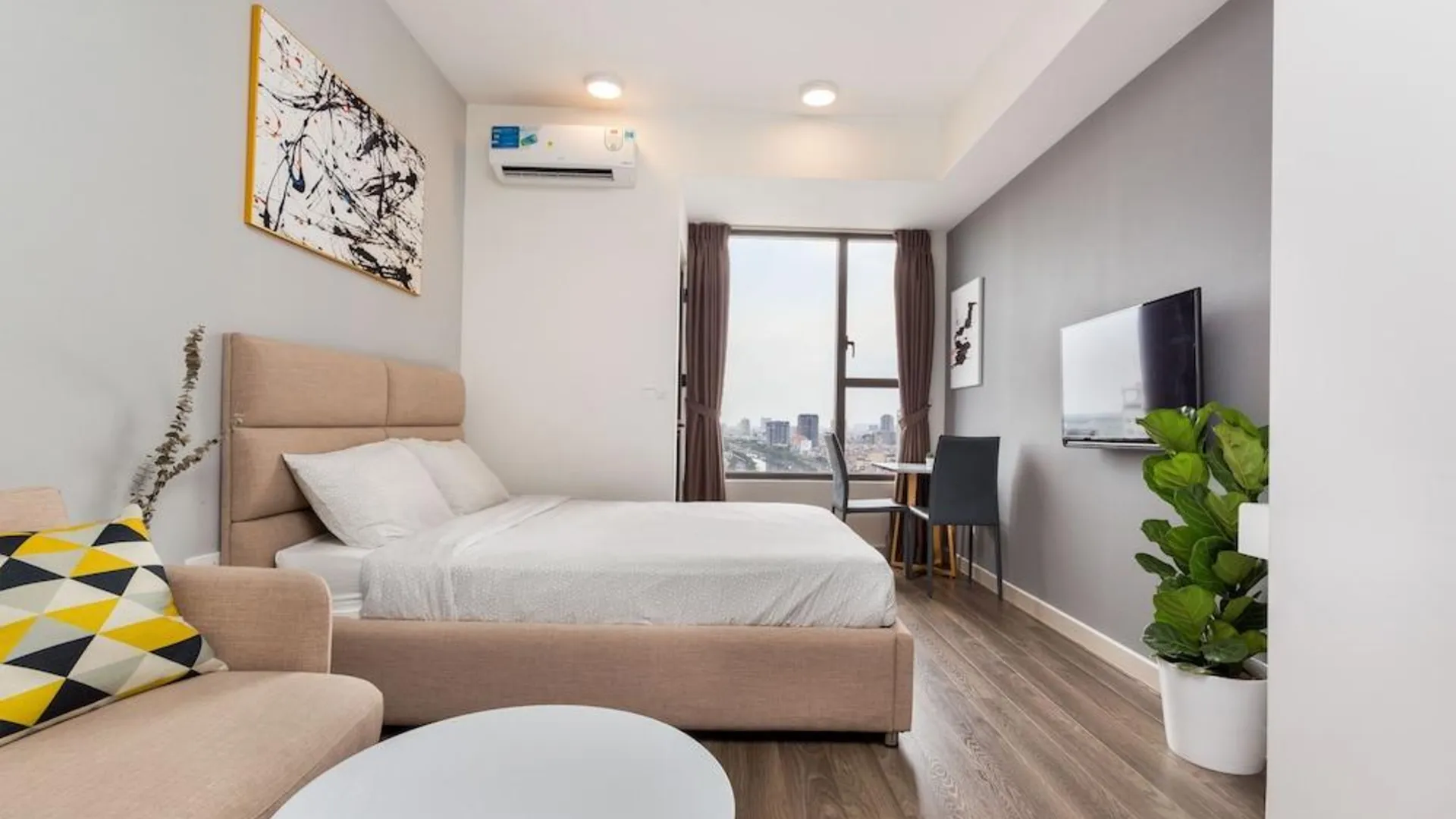 호치민 사이공 9 - 리버게이트 레지던스 인피니티 풀 3성급 게스트하우스 객실