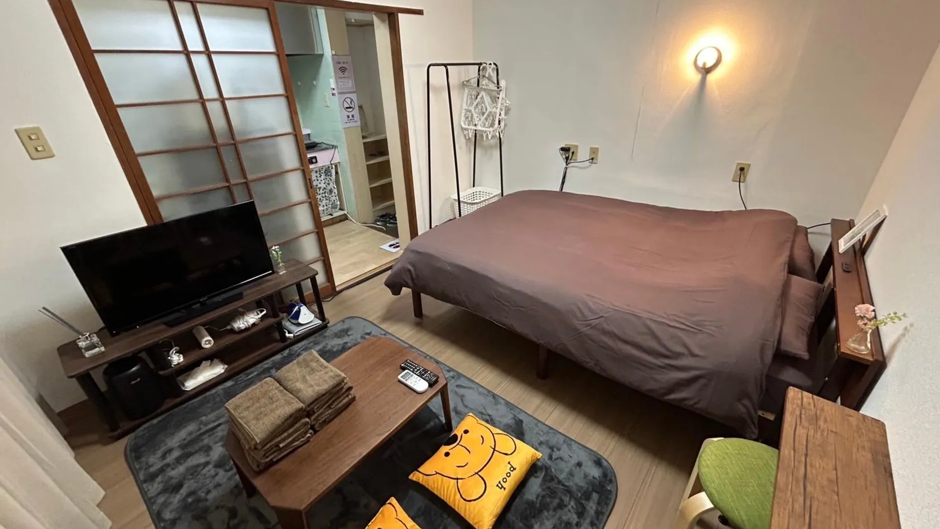 후쿠오카 다자이후의 아파트먼트 (20m², 침실 1개, 프라이빗 욕실 1개) 3성급 게스트하우스 객실