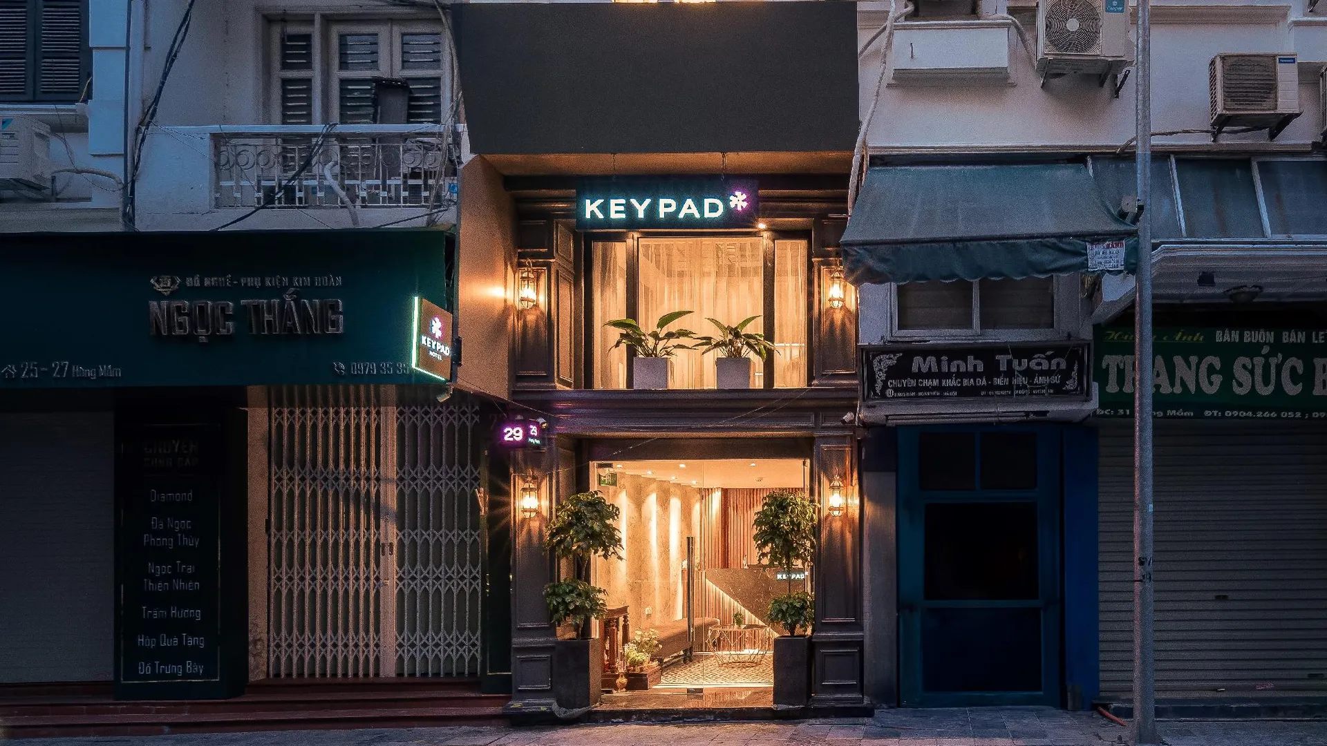 하노이 키패드 호텔 - 29 항맘 3성급 호텔 외관