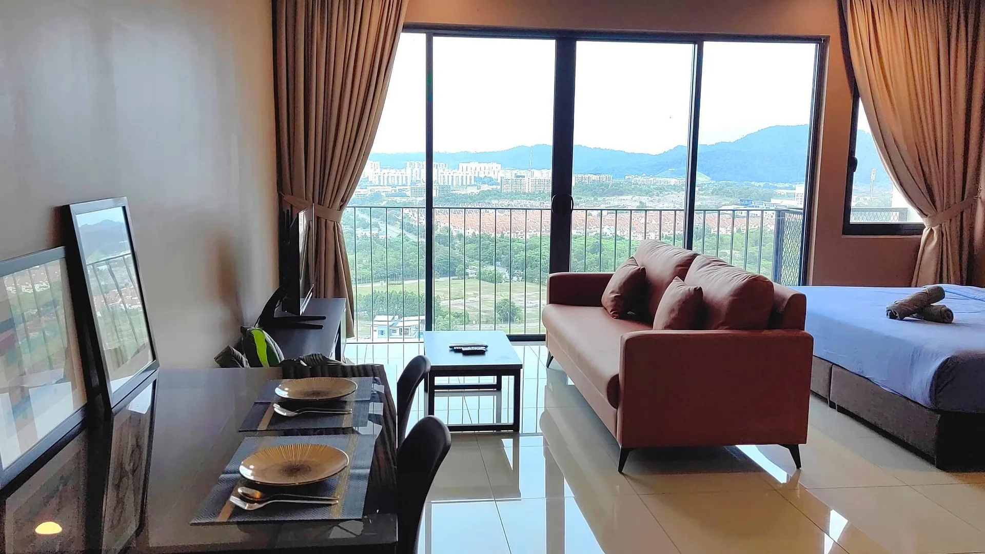샤알람 Cozy Studio in Shah Alam with Mountain View 3성급 게스트하우스 스위트룸