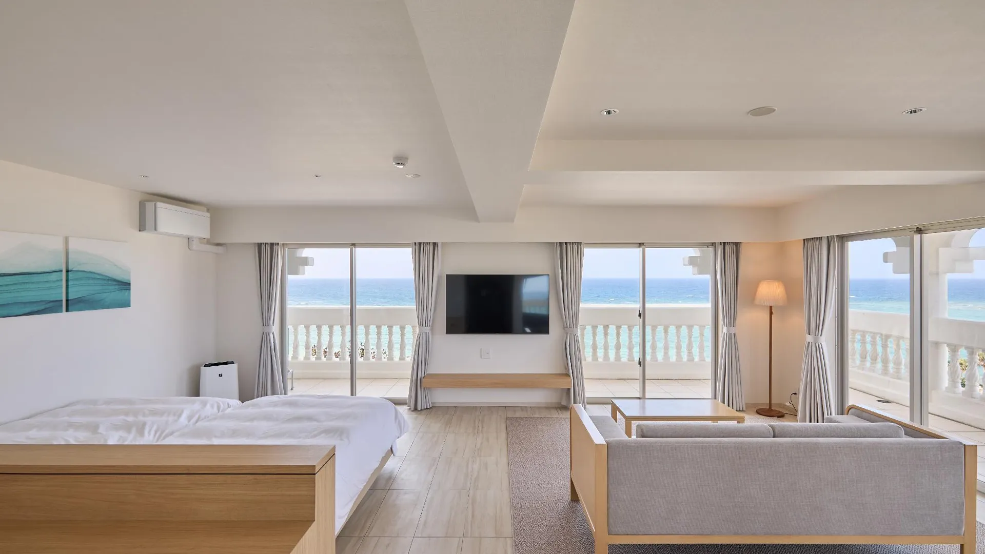 오키나와 본섬 라조르 씨 리조트 3성급 호텔 스위트룸