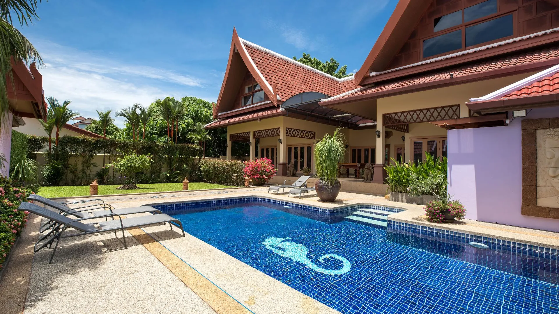 푸켓 라와이의 빌라 (300m², 침실 5개, 프라이빗 욕실 5개) 4성급 싱글룸 객실