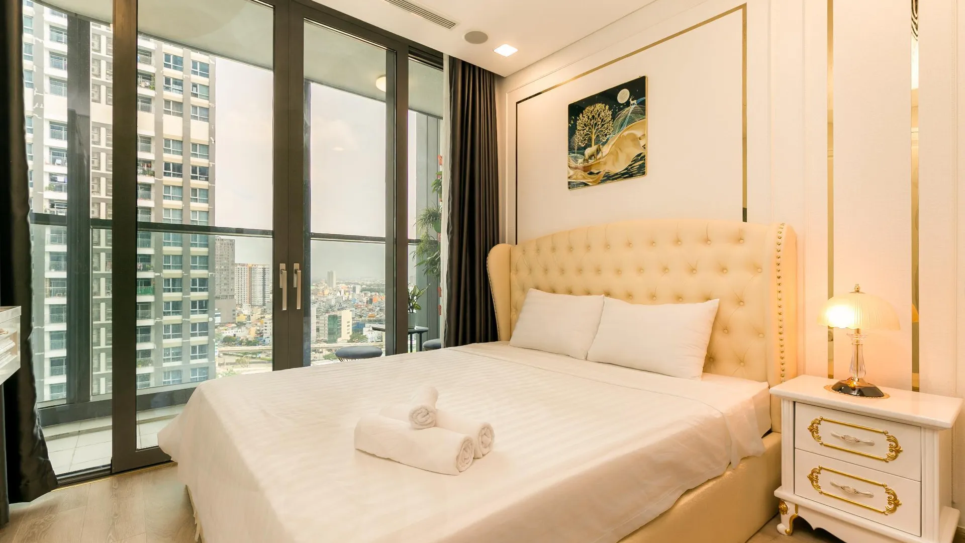 호치민 빈탄의 스튜디오 아파트먼트 (55m², 프라이빗 욕실 1개) 4성급 싱글룸 스위트룸