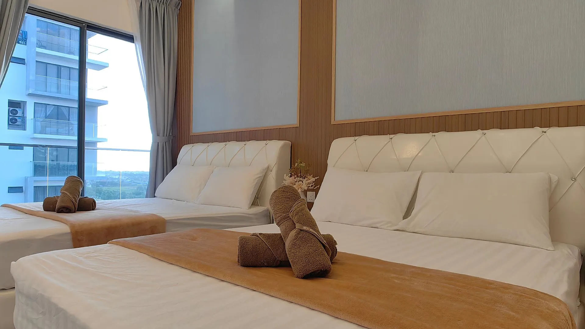 코타키나발루 Free Parking|High Floor|Sunset View|K Avenue 4 Pax 3성급 싱글룸 스위트룸