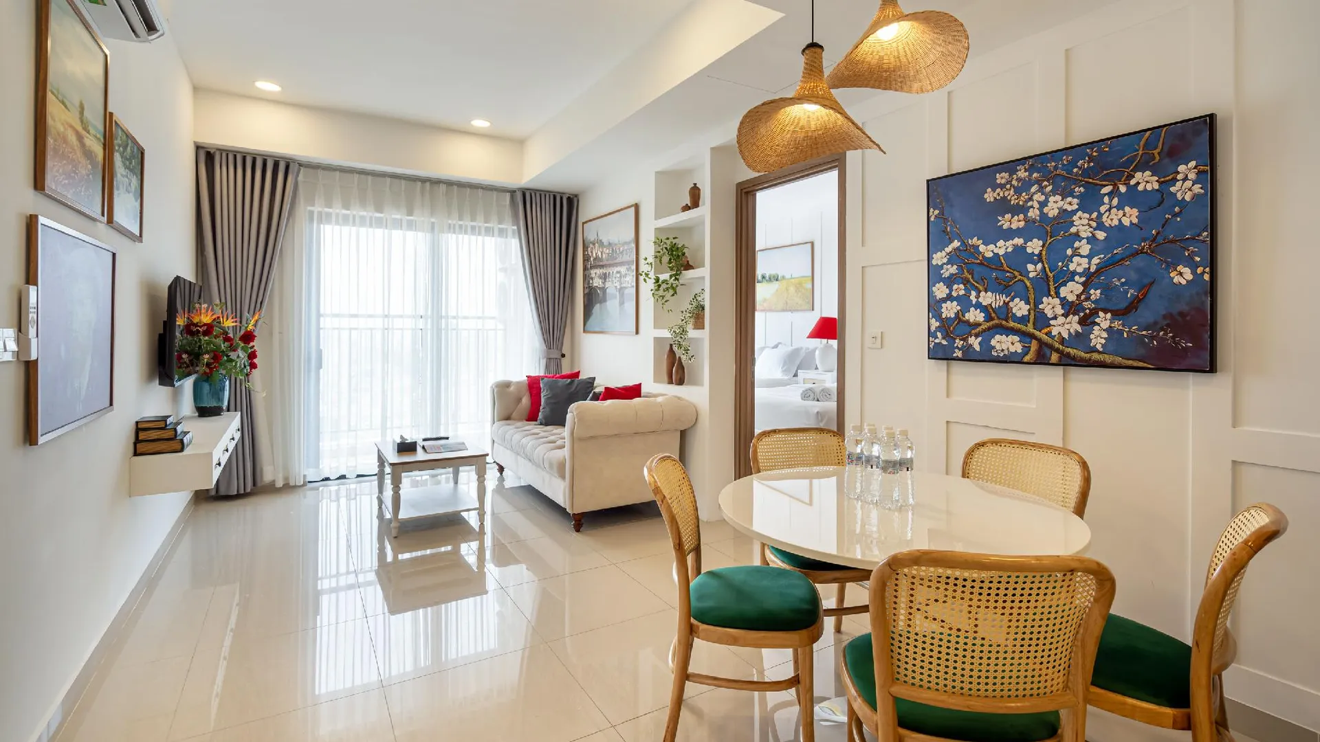 호치민 소호 레지던스 앤 호텔 4성급 호텔 스위트룸