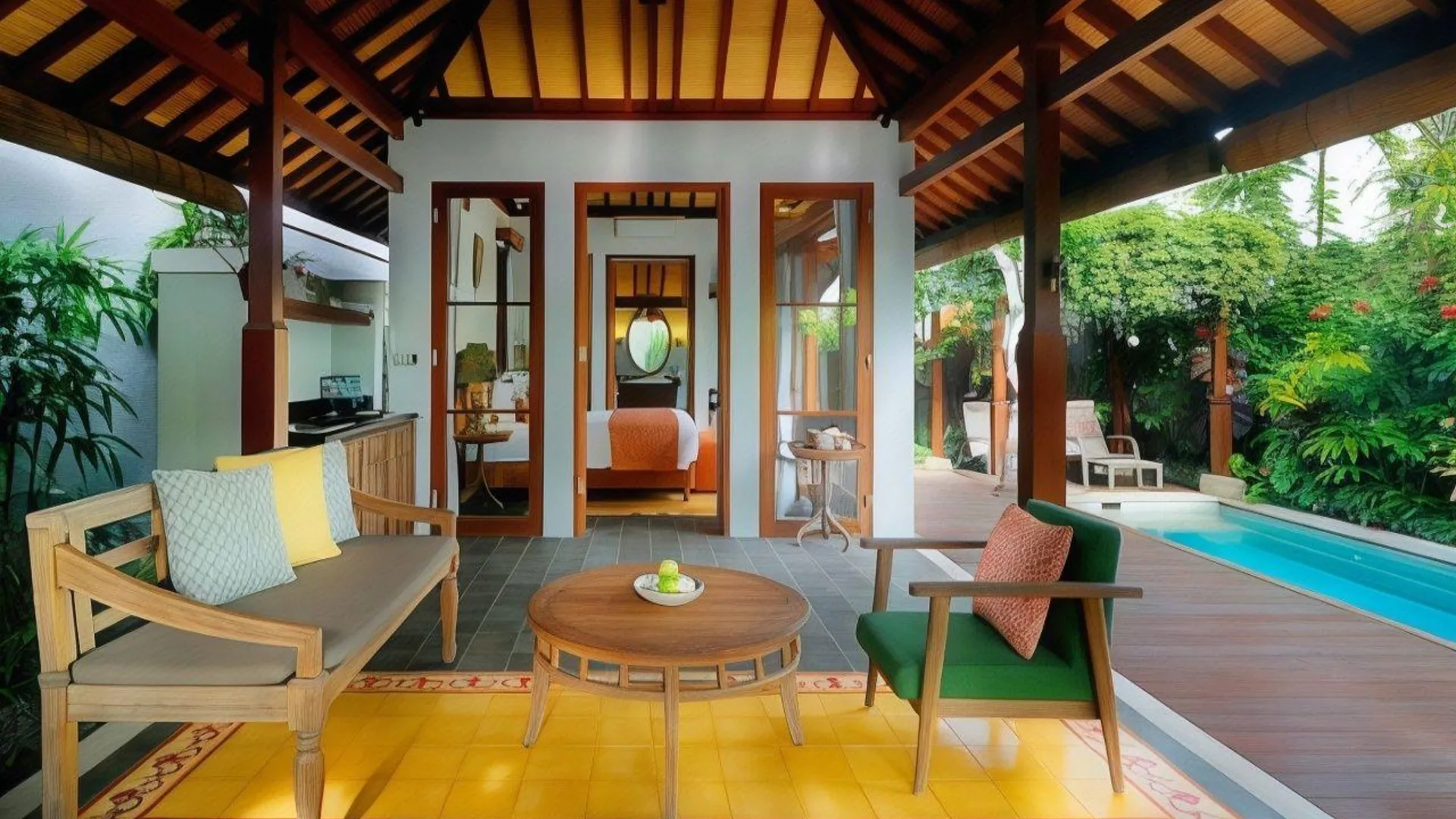 발리 아라다나 빌라 바이 에코시스템 4성급 호텔 로비