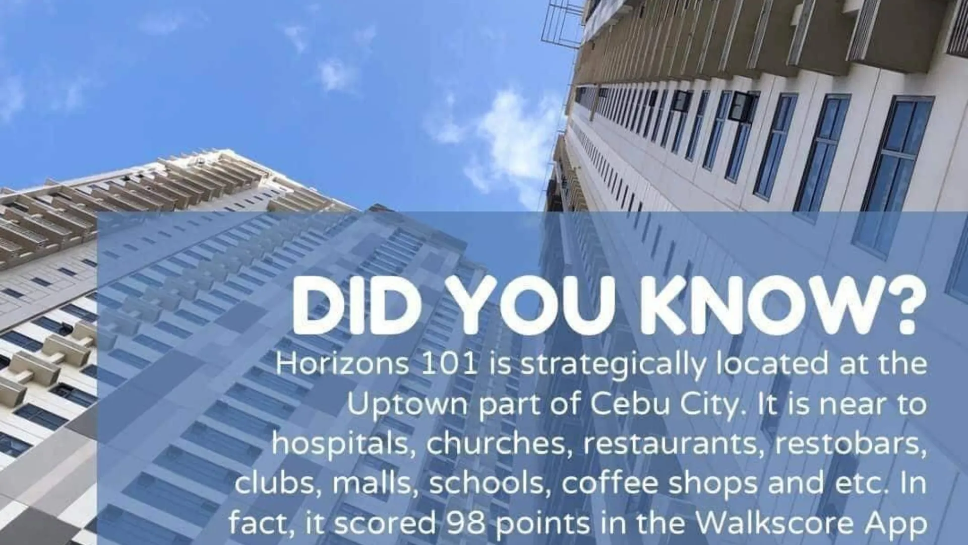 세부 1. Cozy Studio at Horizons 101 T2 3성급 게스트하우스 전망