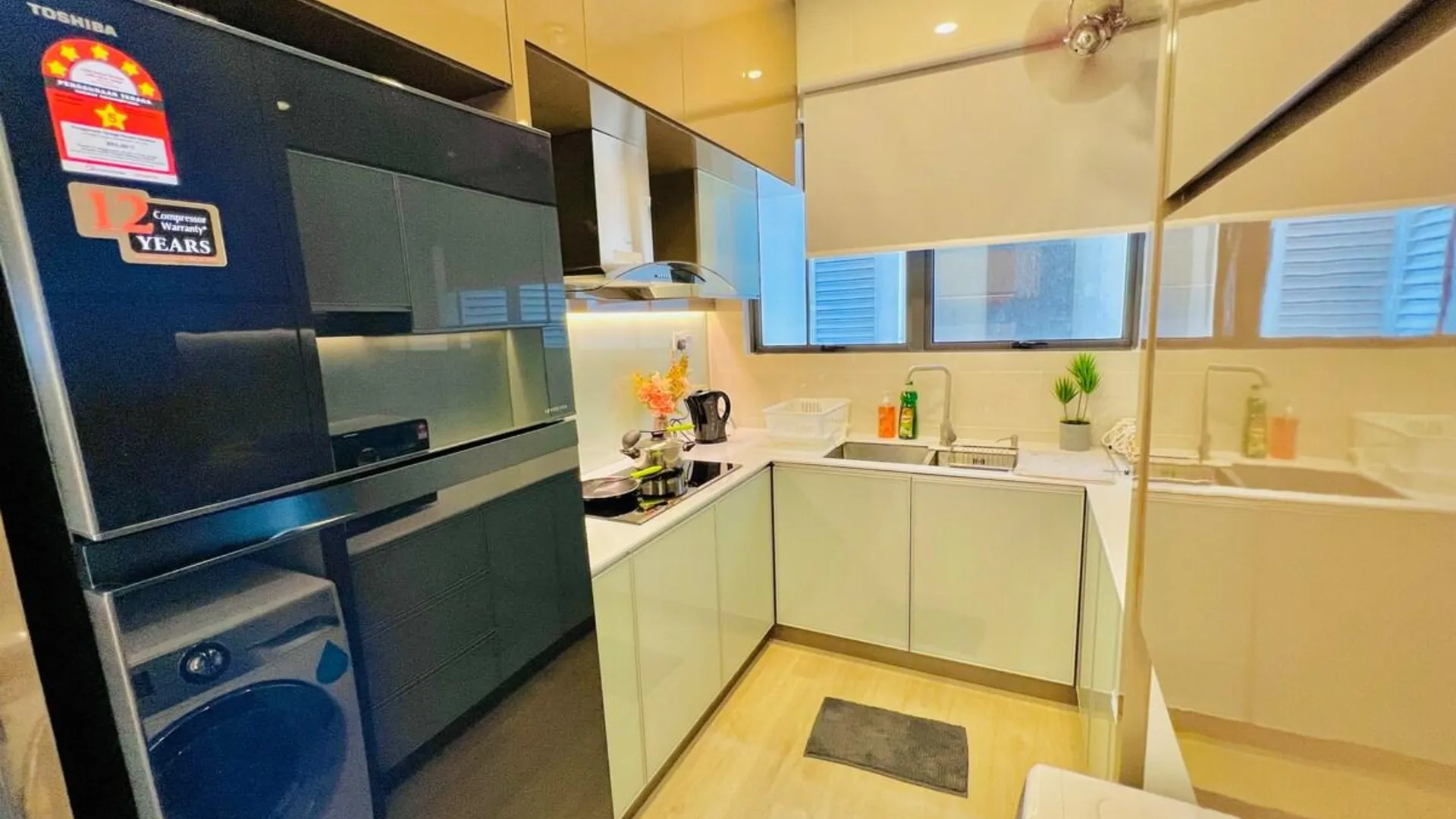 조호바루 / 조호르바루 당가베이의 프라이빗 하우스 (100m², 침실 2개, 프라이빗 욕실 2개) 3성급 싱글룸 수영장