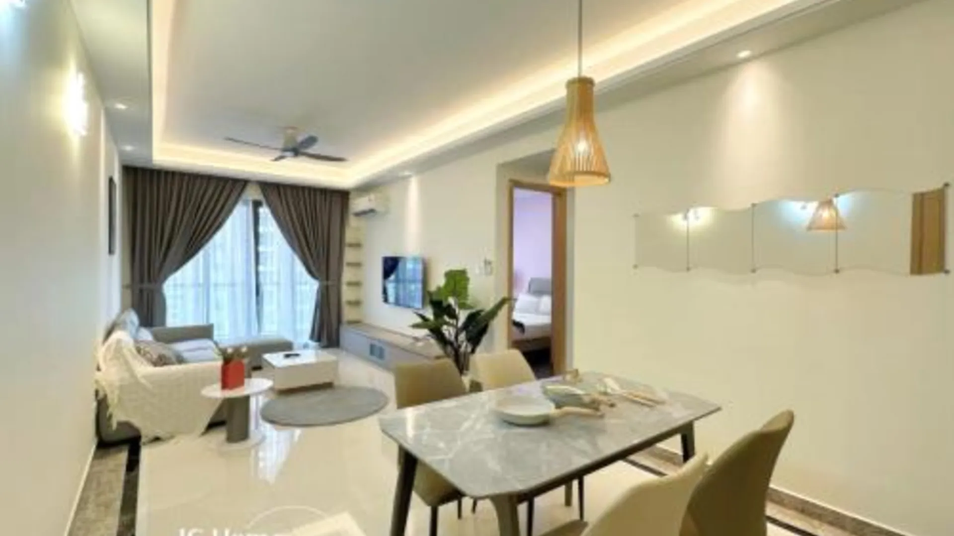 조호바루 / 조호르바루 조호바루의 아파트먼트 (100m², 침실 3개, 프라이빗 욕실 2개) 4성급 게스트하우스 로비