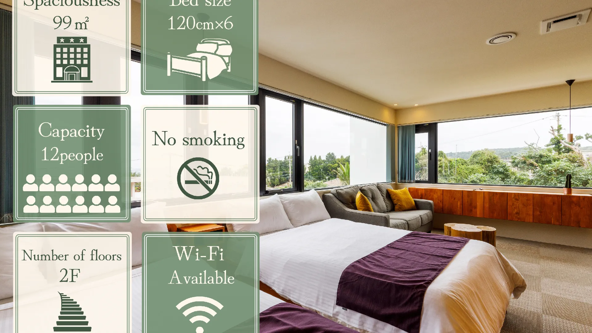 오키나와 본섬 블루 스테이크 원더 나가하마 3성급 호텔 스위트룸