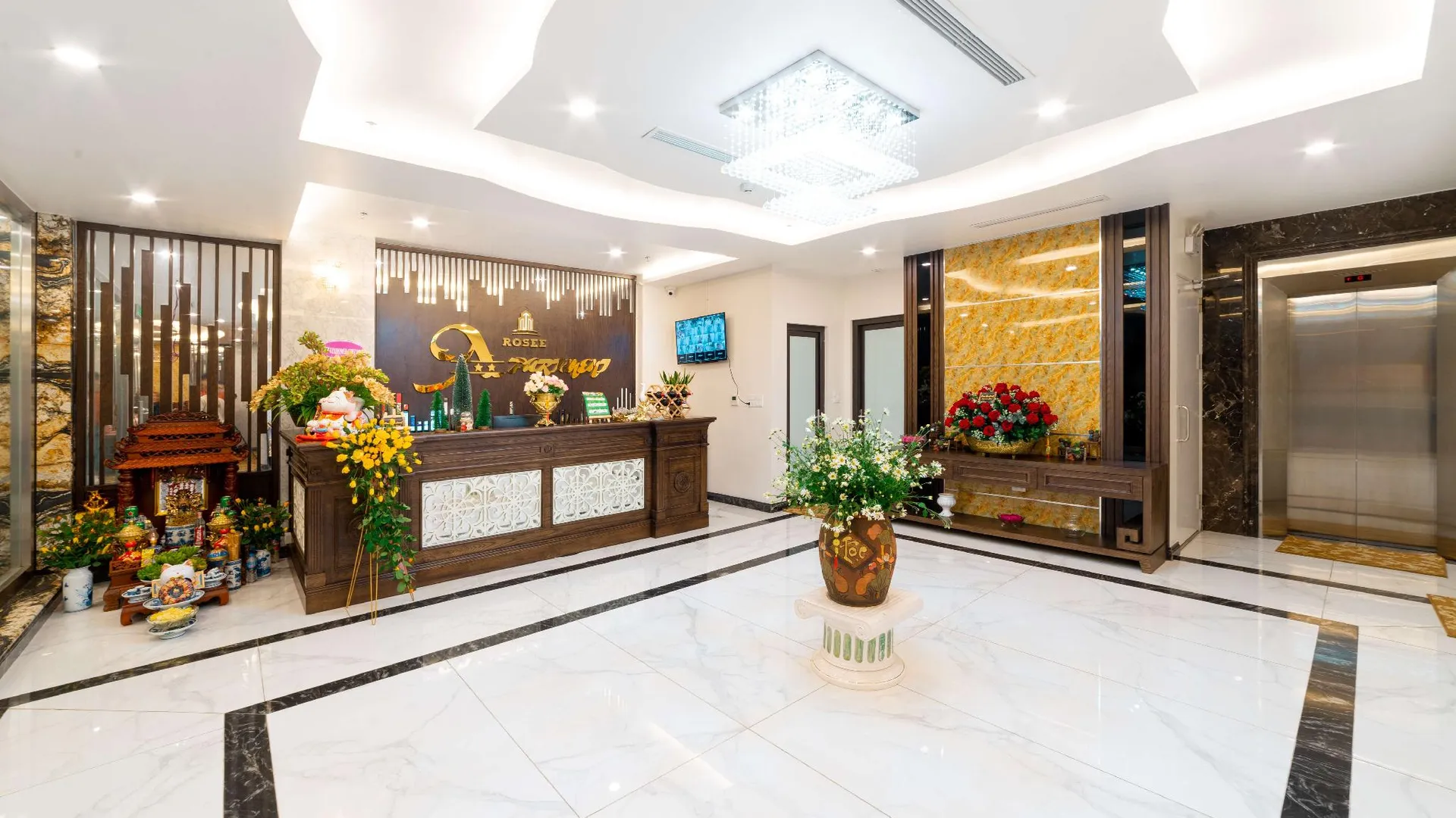 하노이 로제 호텔 앤 아파트먼트 3성급 호텔 외관