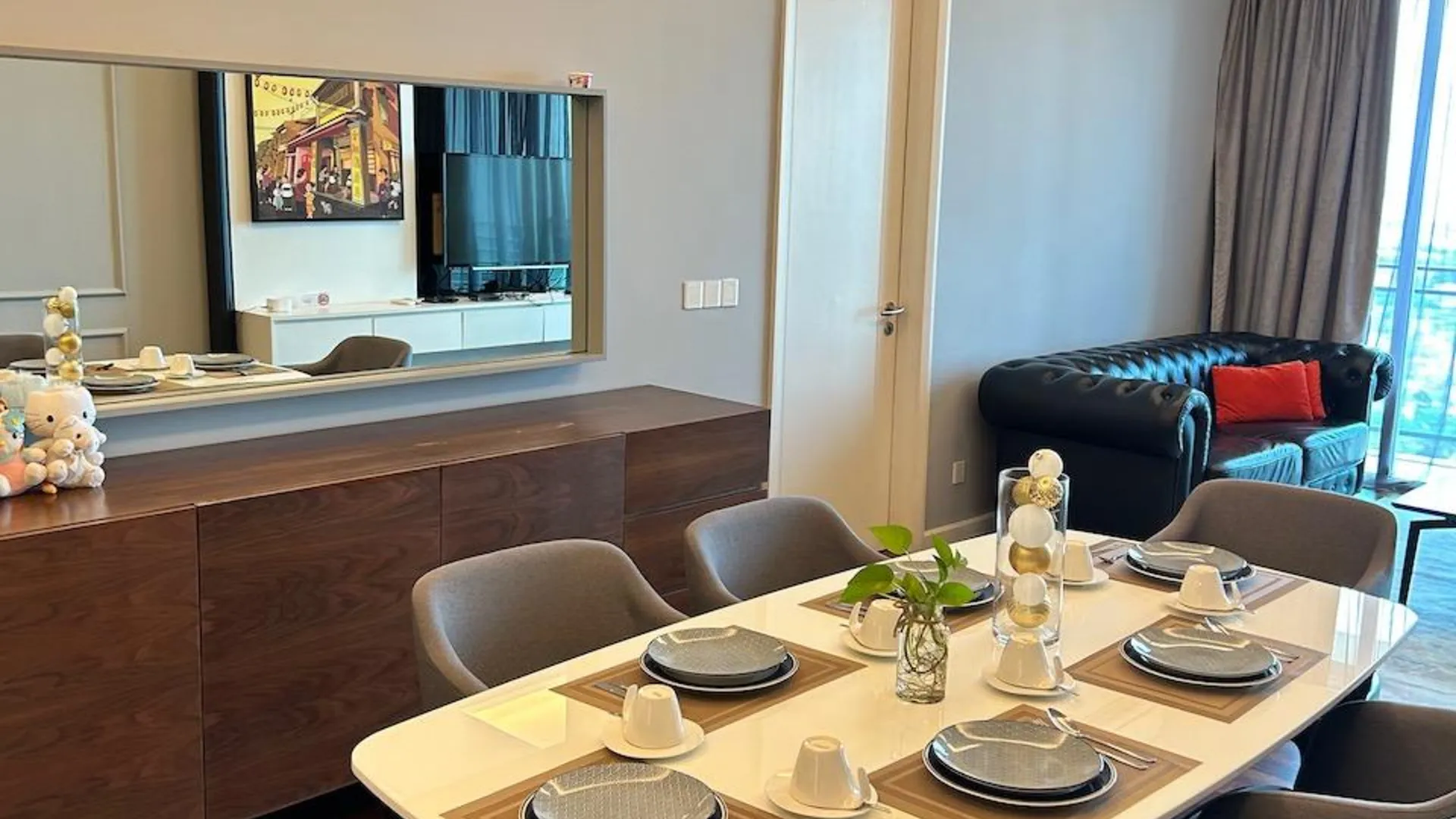 말라카 존커의 아파트먼트 (1232m², 침실 3개, 프라이빗 욕실 2개) 3성급 싱글룸 전망