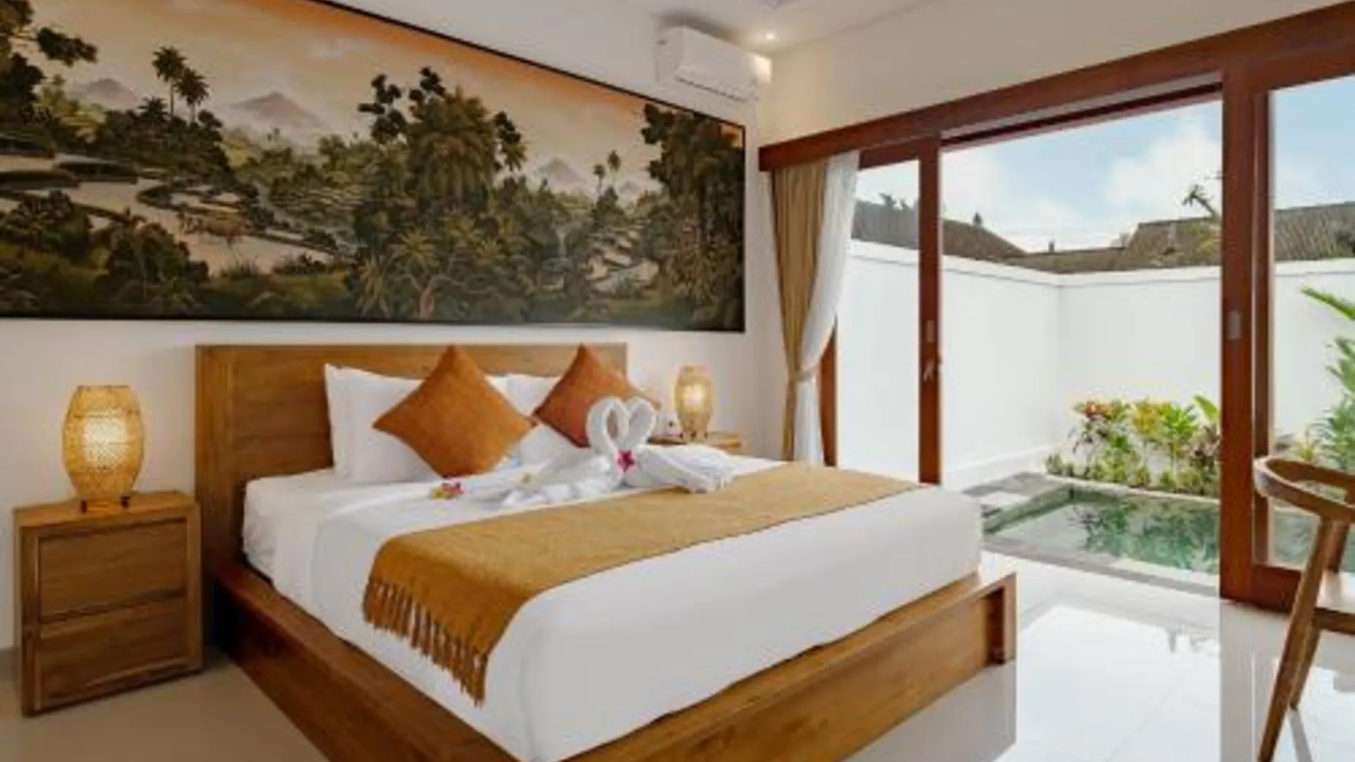 발리 Luxury Nanda villa Ubud 4성급 호텔 스위트룸