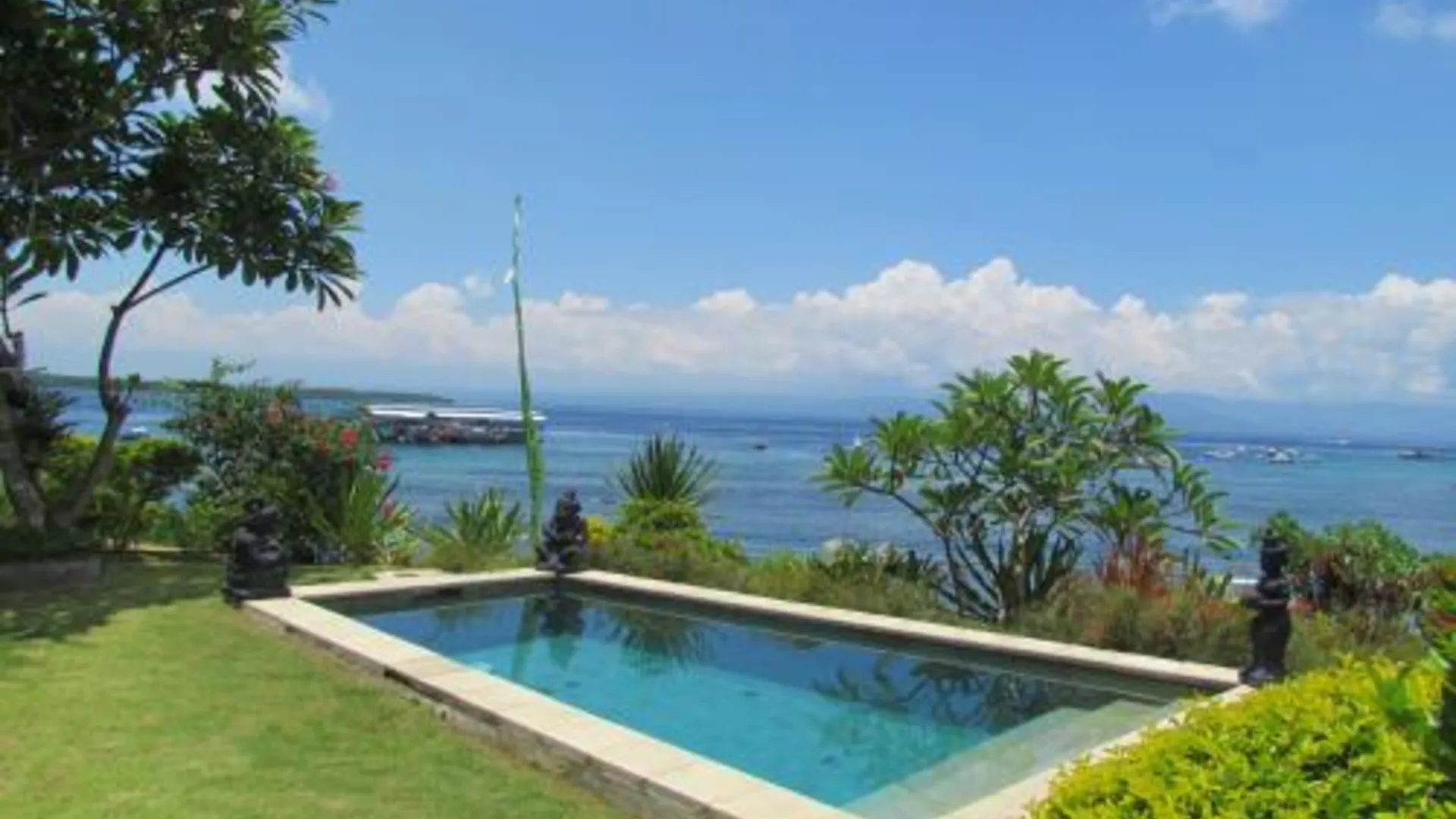 발리 아궁 뷰 빌라 누사 페니다 5성급 게스트하우스 레스토랑