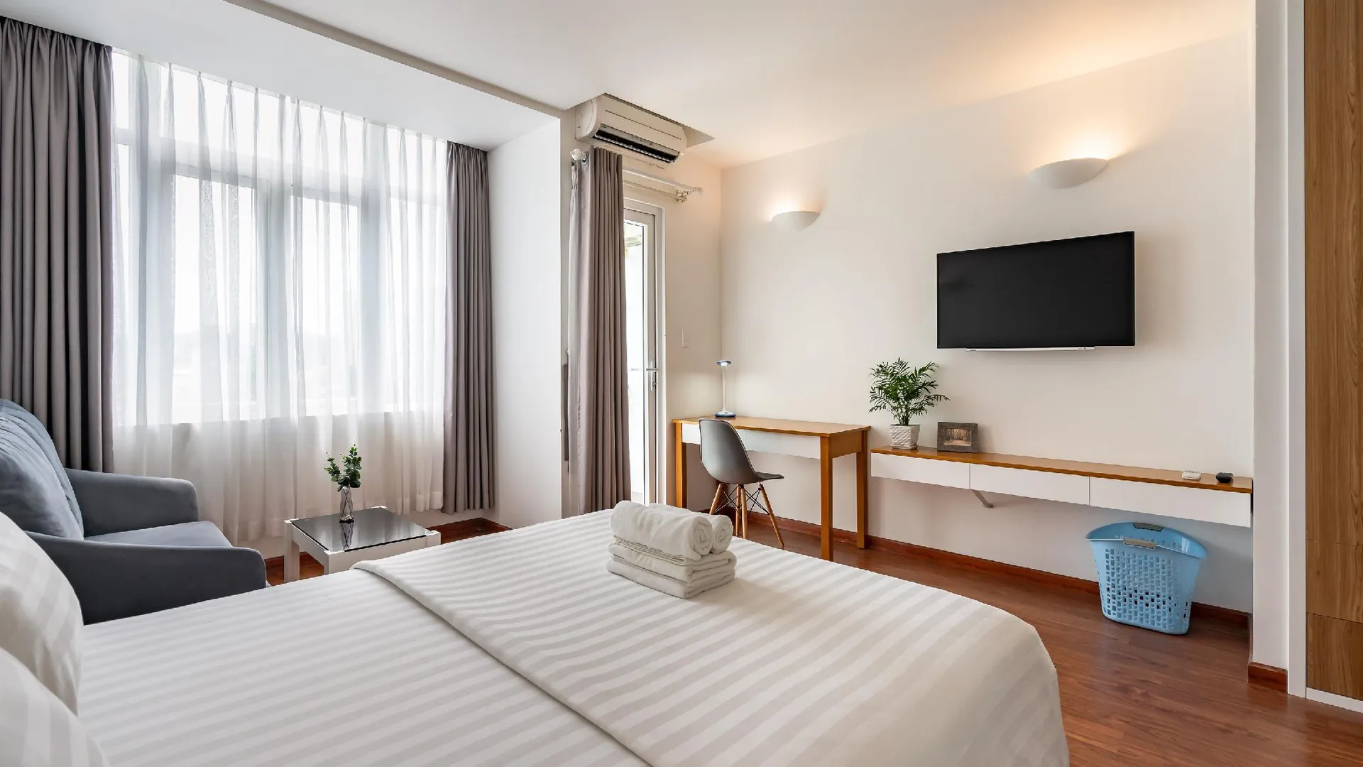 호치민 사이공 원 서비스 아파트먼트 3성급 호텔 스위트룸