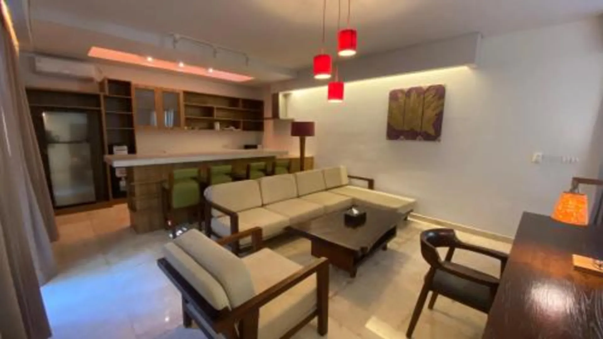 발리 자부 창구 비치 빌라 3성급 호텔 전망