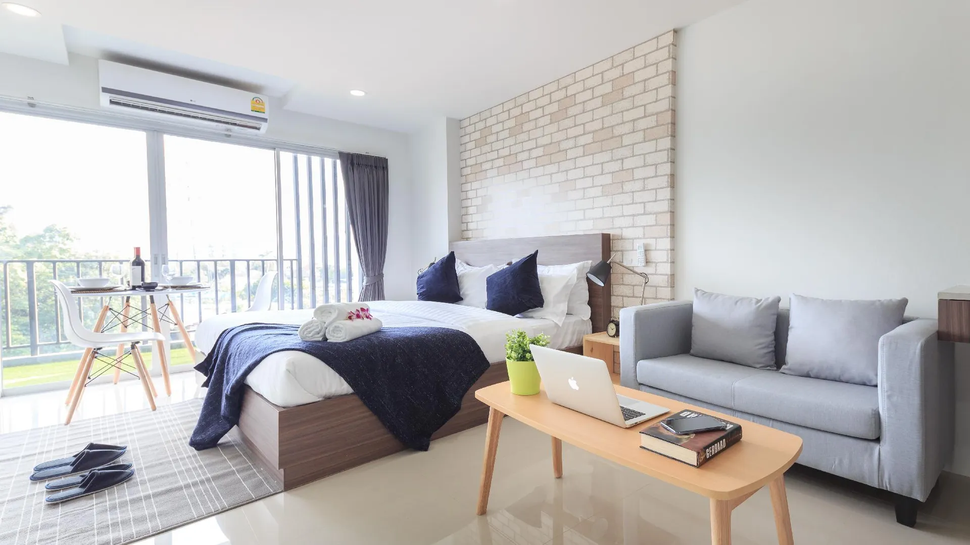 방콕 Q 스페이스 레지던스 2성급 호텔 스위트룸