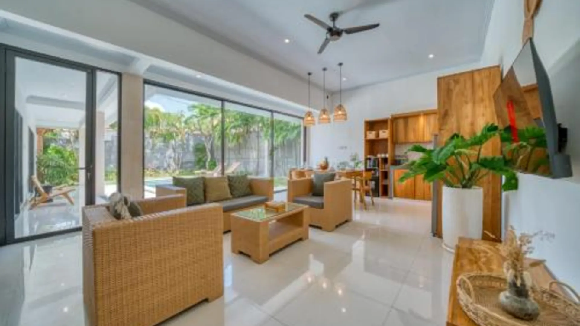 발리 Villa D Canggu 3성급 호텔 로비